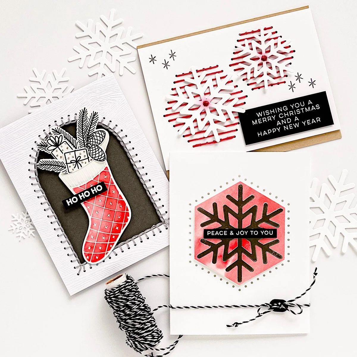 STITCHING ON CARDS AND HOT FOIL STAMPING