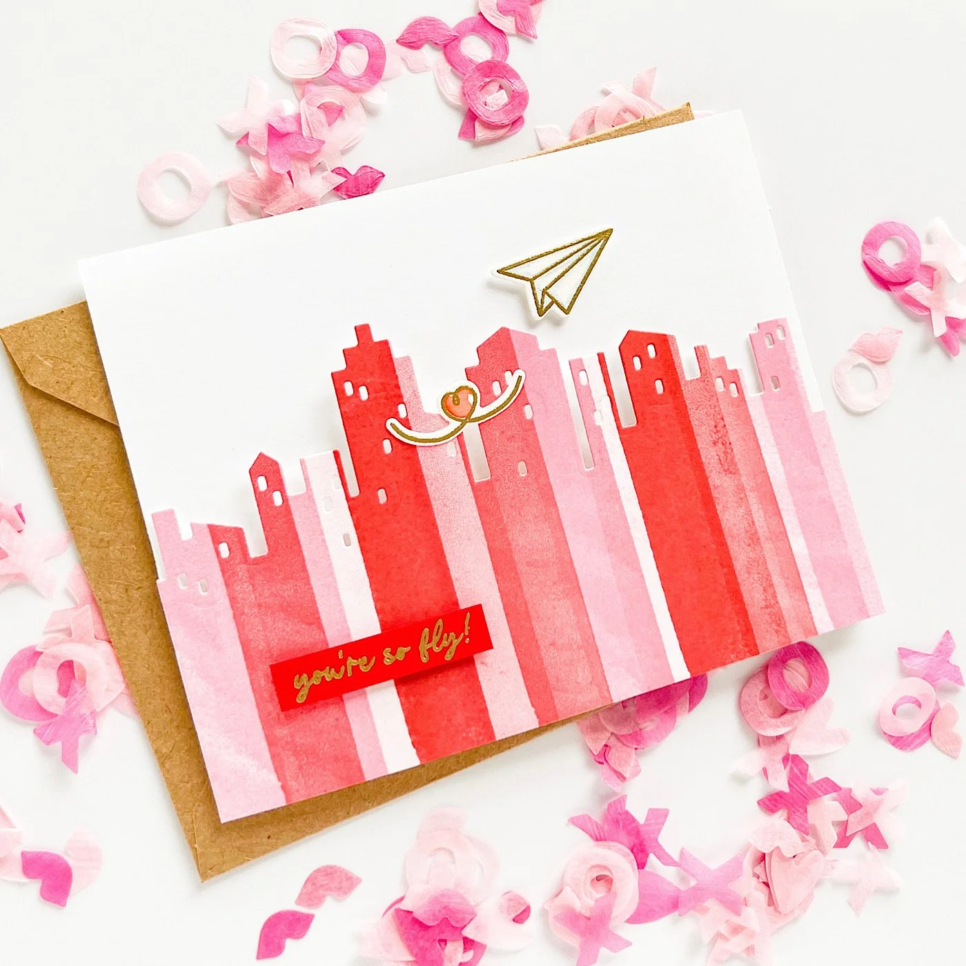 PARTIAL DIE CUT VALENTINE CARD