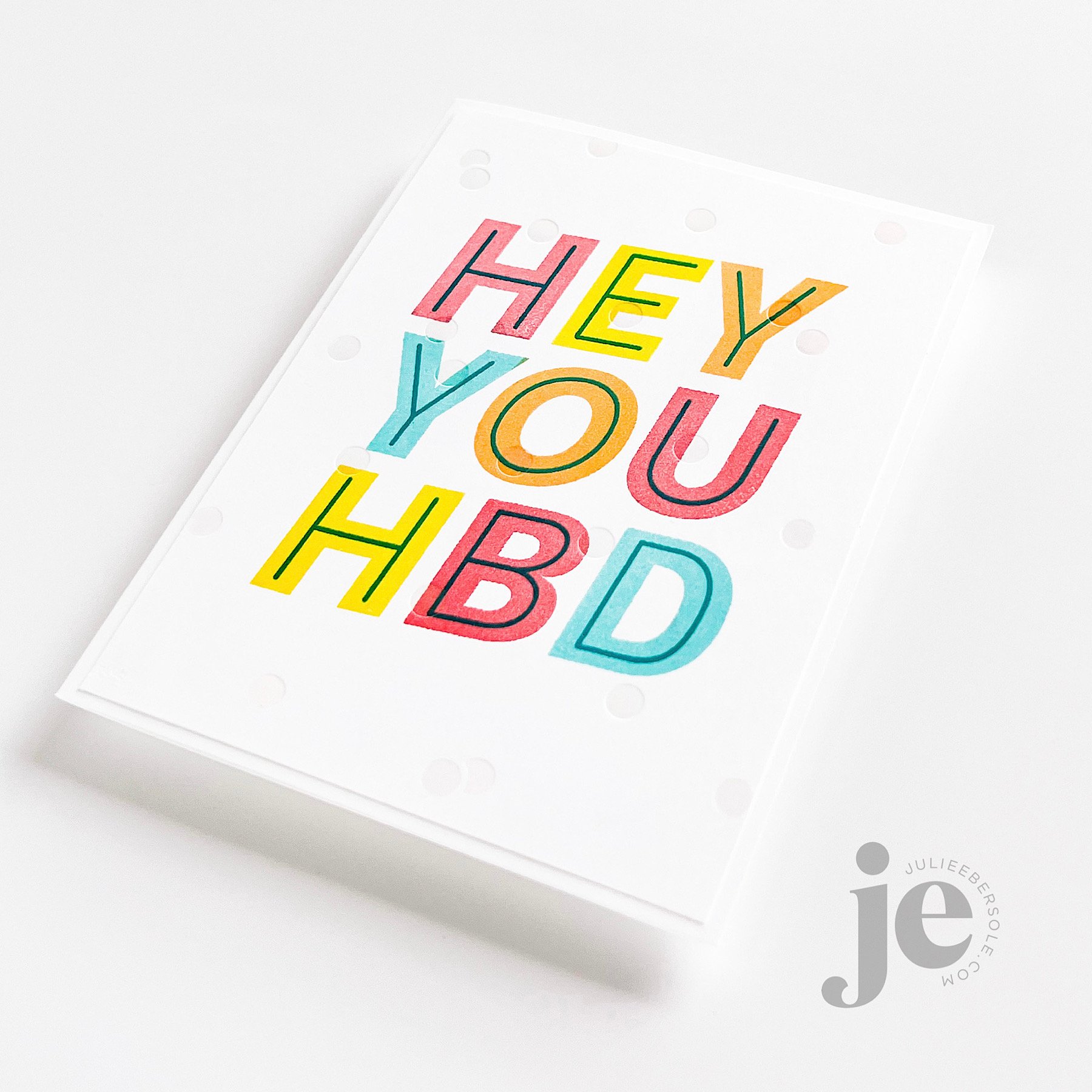 HEY YOU STAMP SET, CONFETTI HOT FOIL STAMP