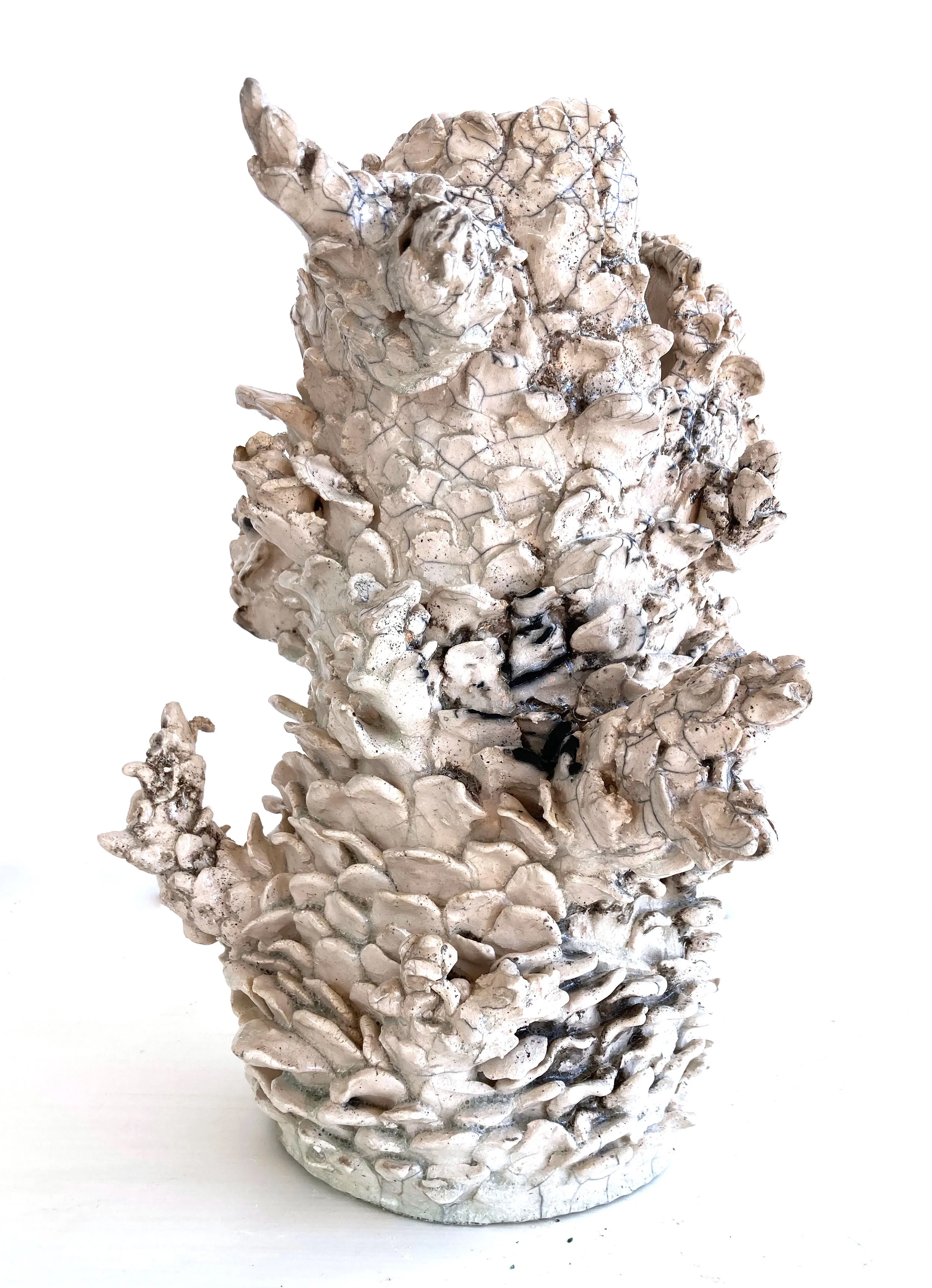 No es una rama 2022 Cerámica raku 39 x 35 cm.jpeg