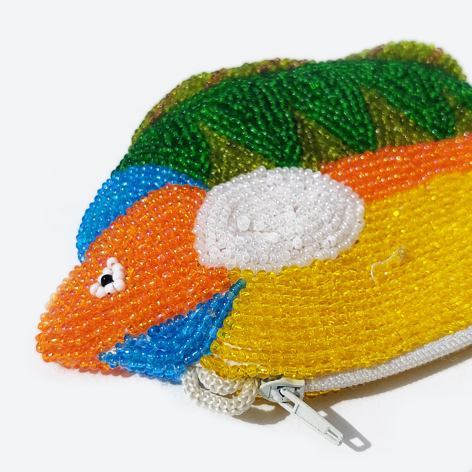 Porte-monnaie Imprimé Poisson Tropical - Petit Sac Zip Multifonction Pour Pièces, Clés, Cosmétiques