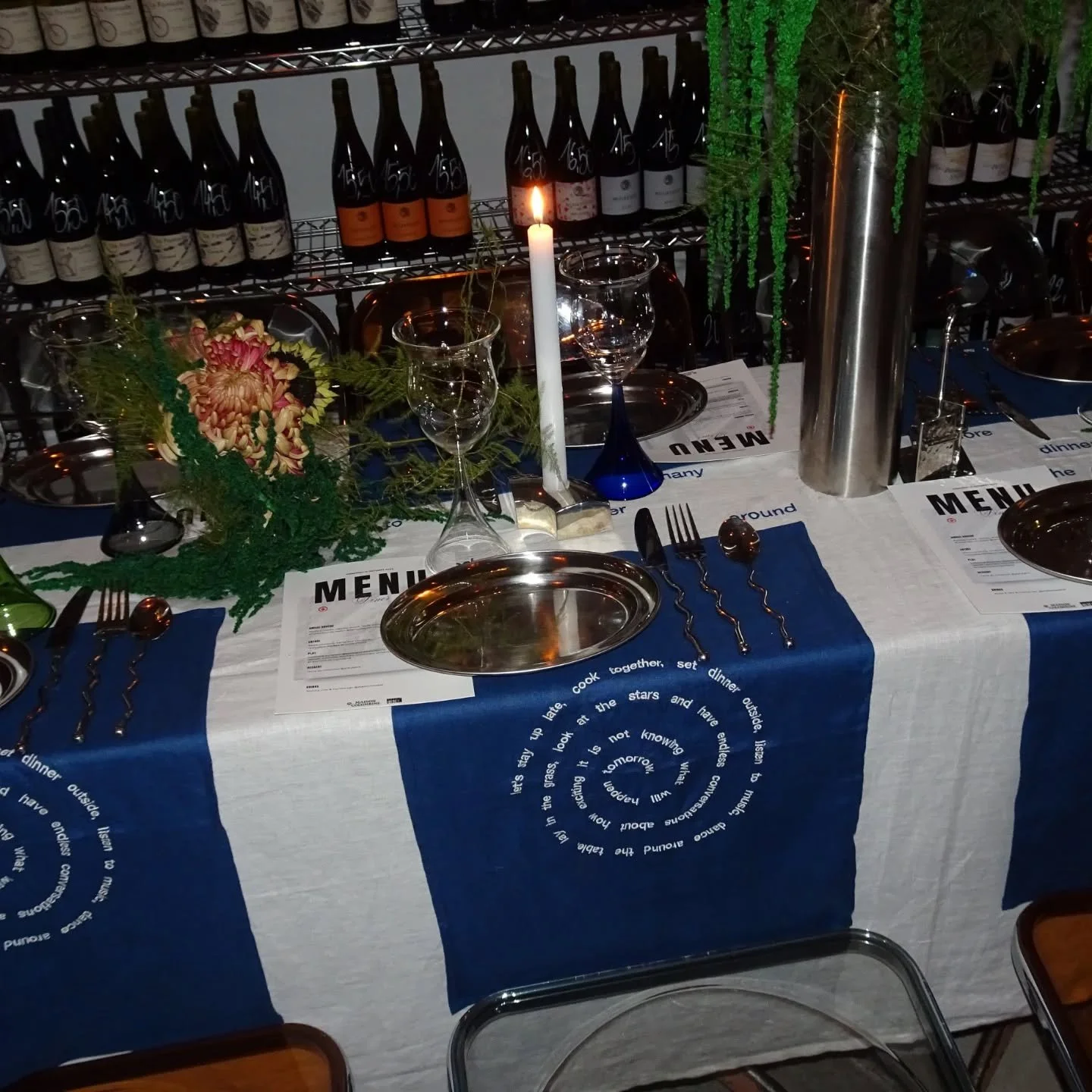 Last week, Les Objoies joined the table at the enchanting @maisoncolombine_ dinner curated by the talented @thildcs ✨ What a joy it was to see the objects come alive among candlelight, conversation, and creation (and cuv&eacute;e orange🍷). 

@studio