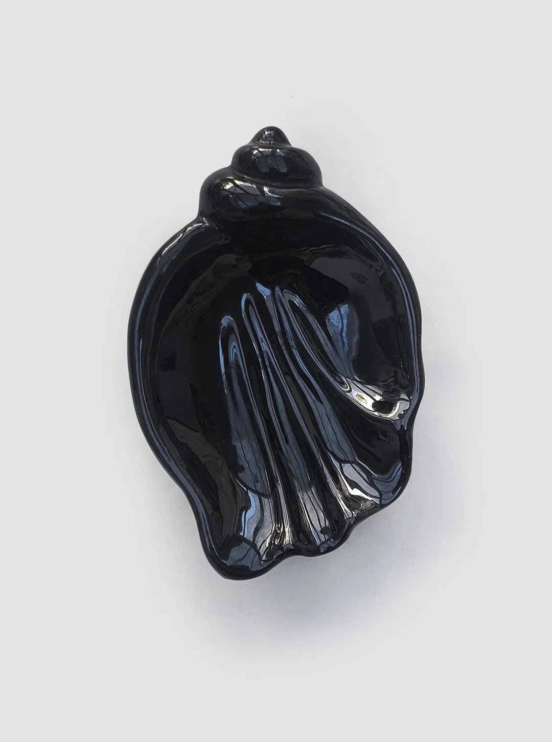Black Ceramic Shell Vide-Poche