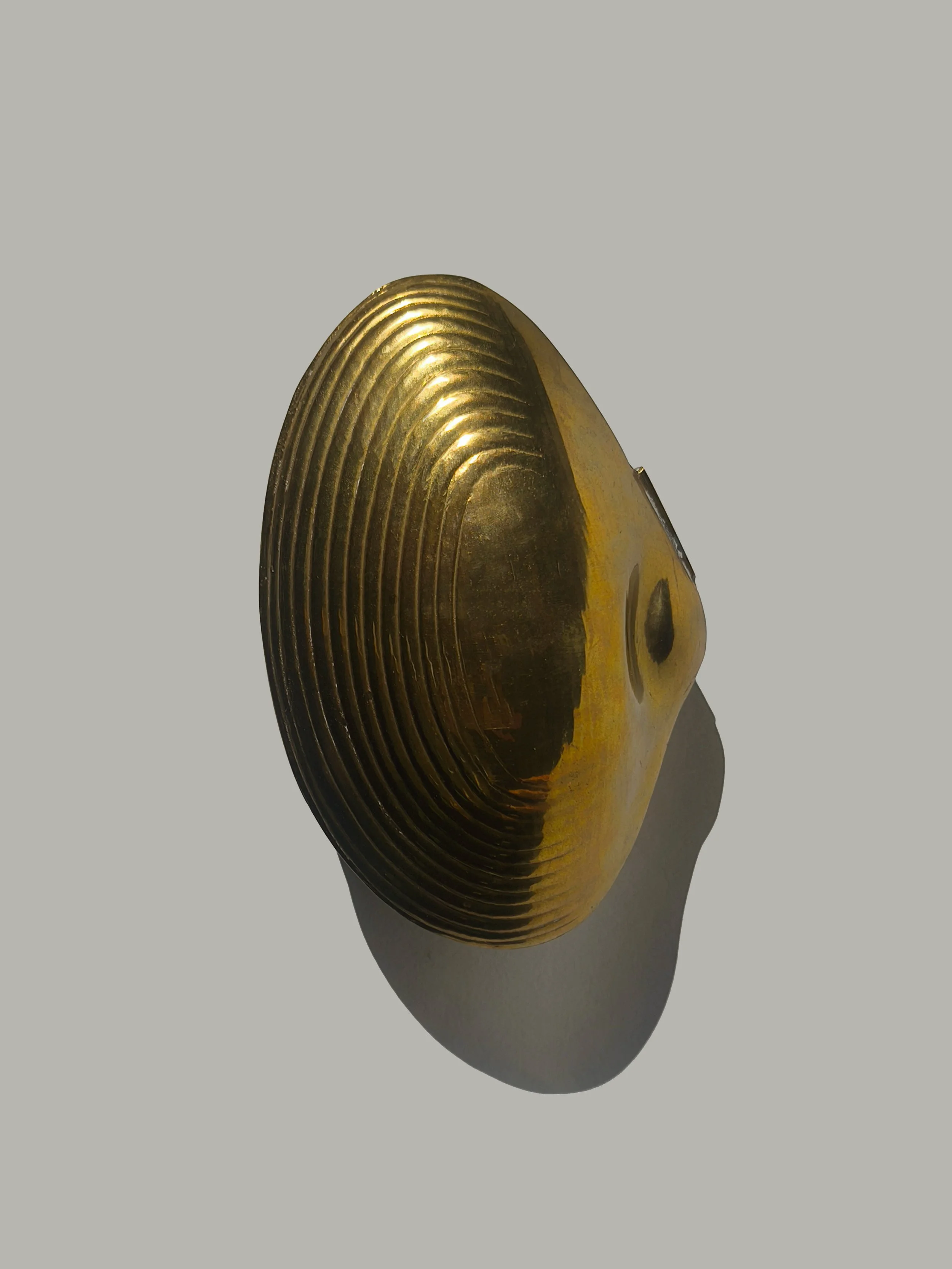 Trio of Brass Shell Boxes