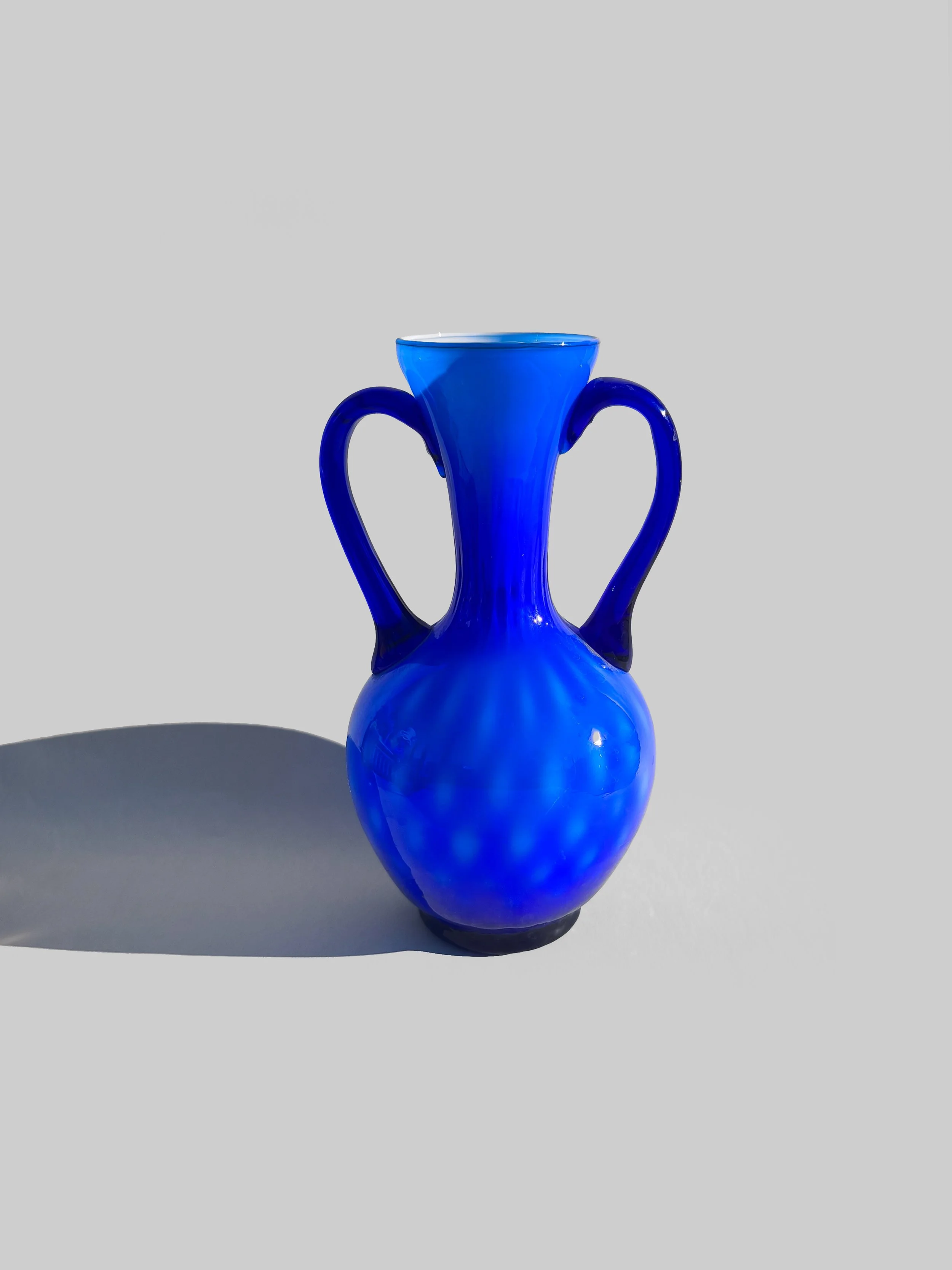 Indigo Glass Vase
