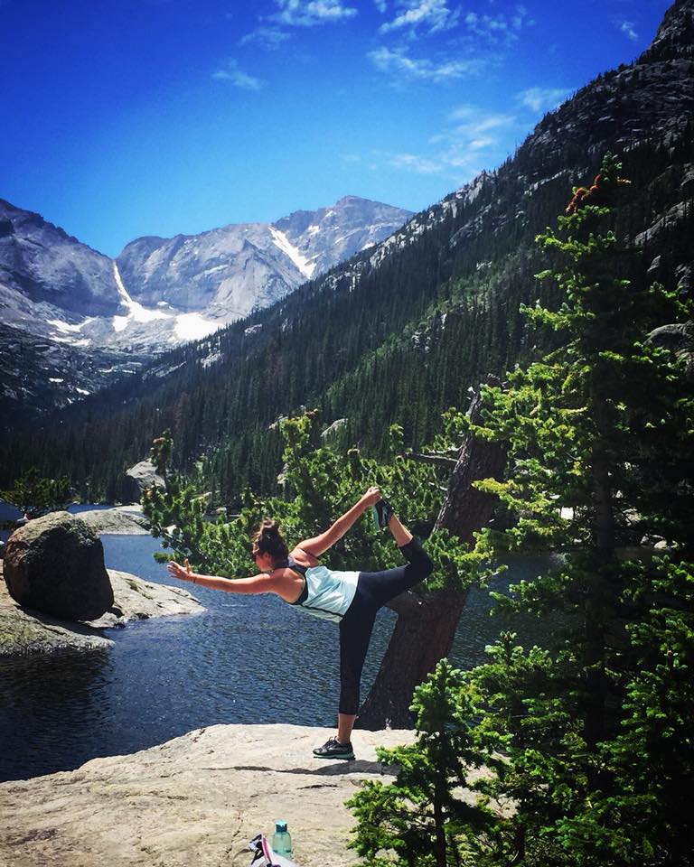 Yoga in Rocky Mountain National Park Colorado