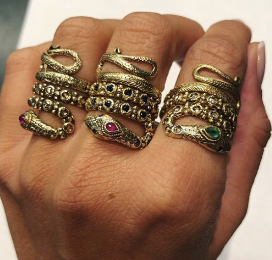 The Snake Ring from the Gem Palace in India. Shop via Instagram @thegempalace