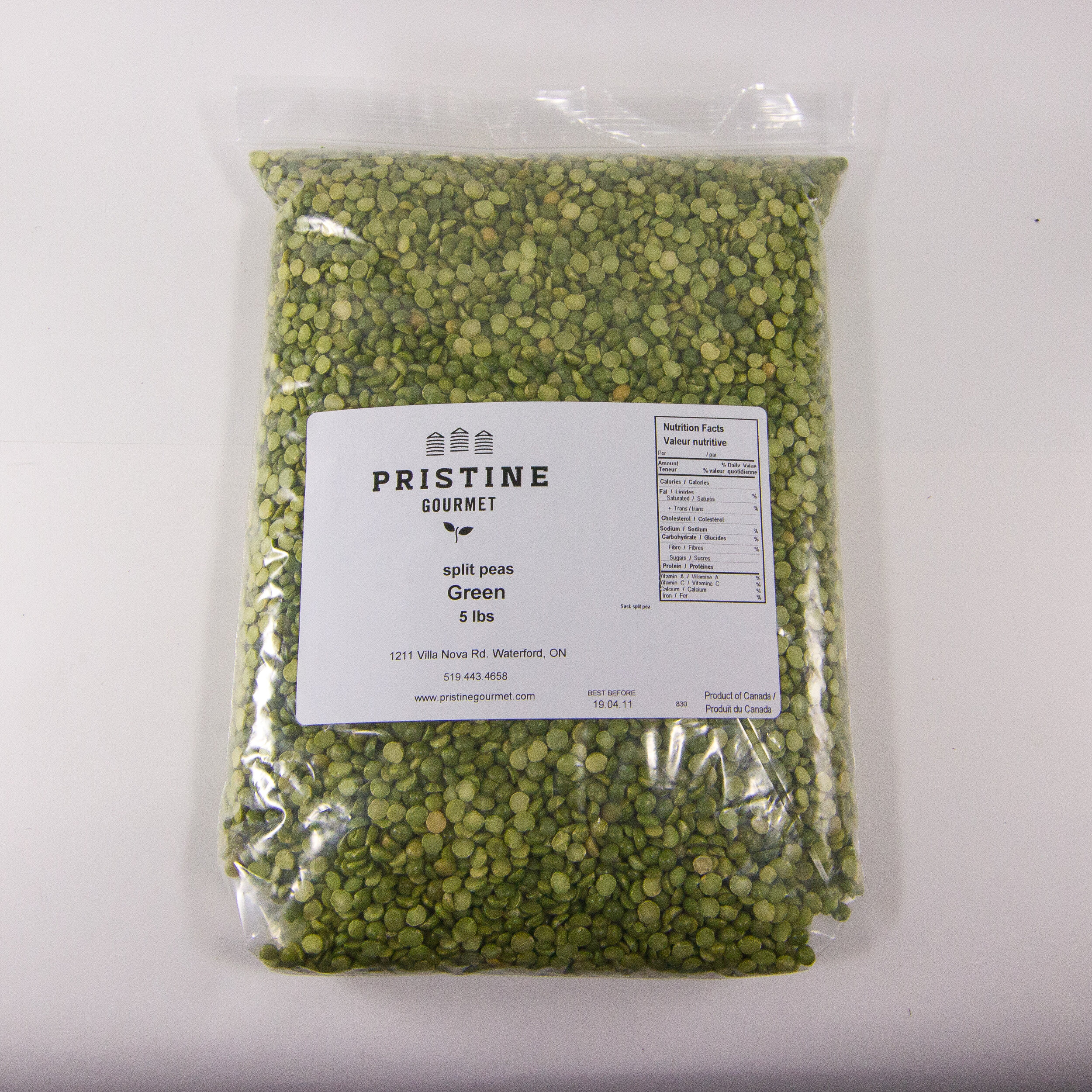 Green Split Peas 5lb/2.27kg