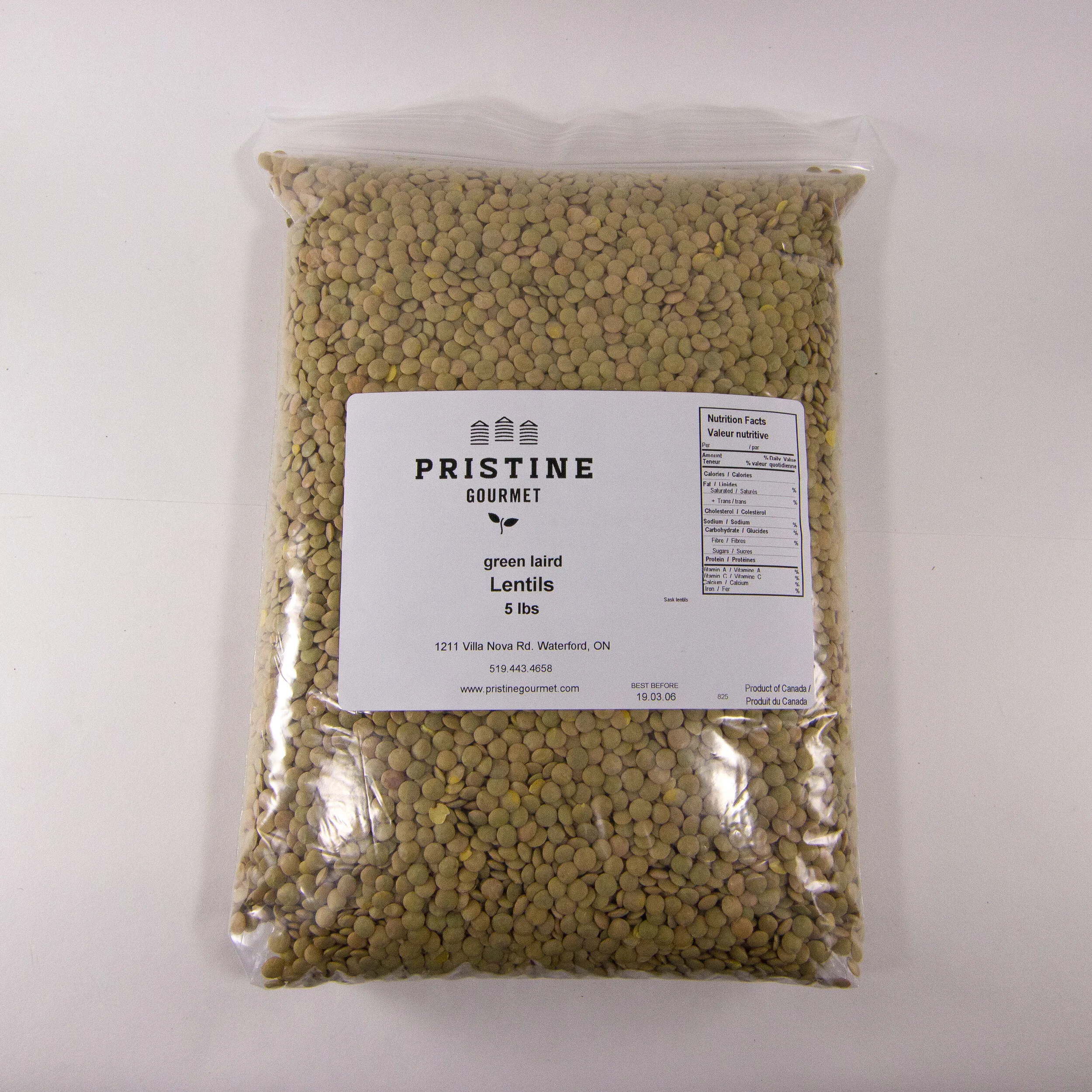 Green Laird Lentils 5lb/2.27kg