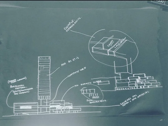 Clement Blanchet’ sketch for OMA