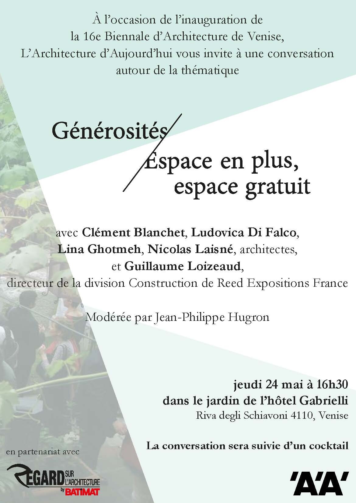 Clément Blanchet invited to talk at Venise Architecture Biennale