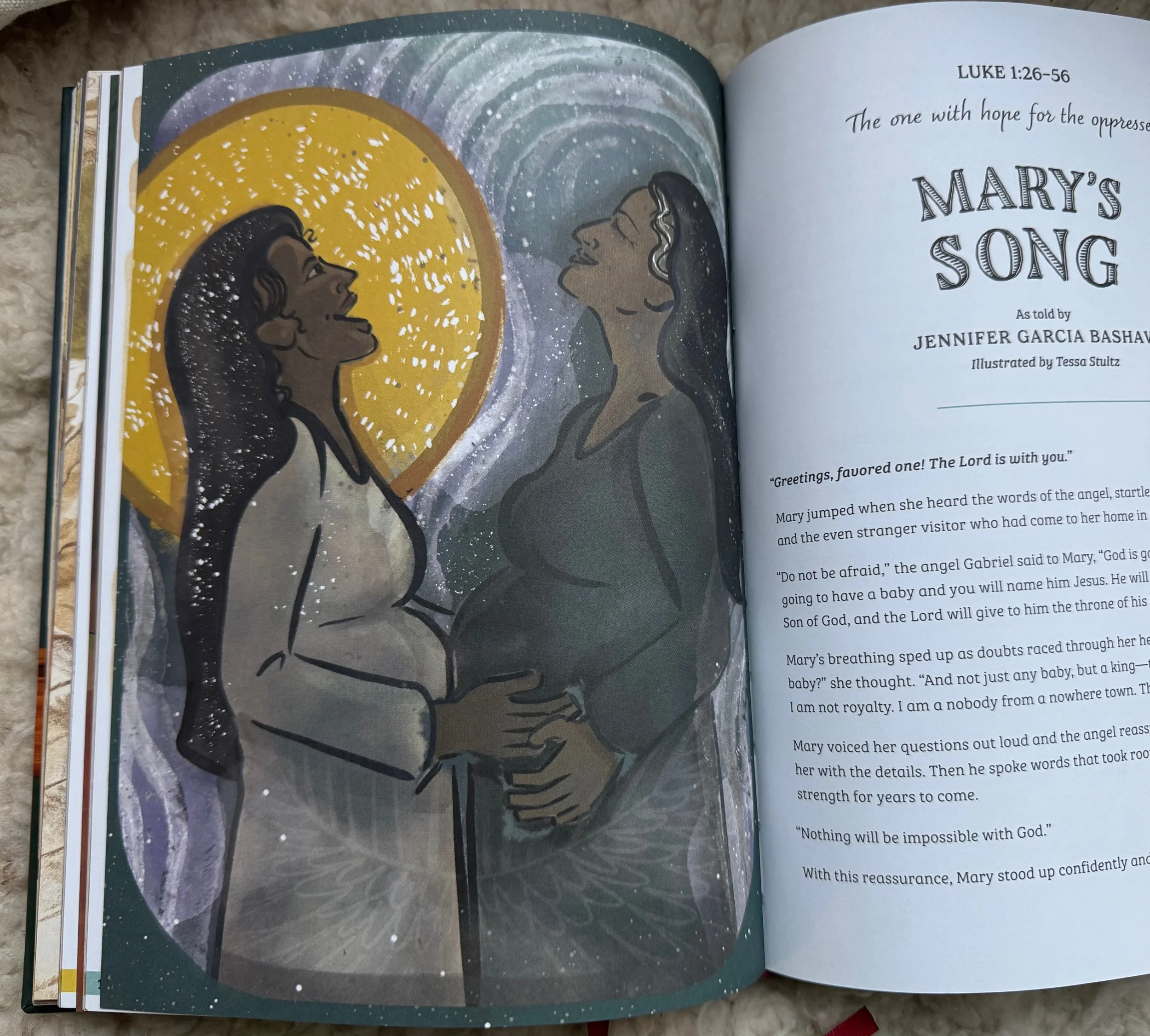 God's Stories as Told By God's Children Bible - Mary's Song illustration
