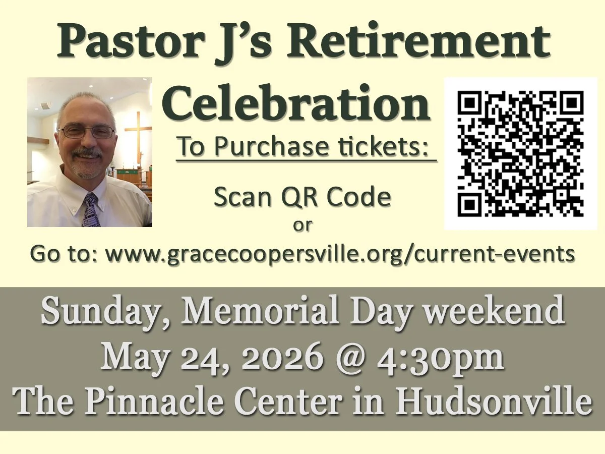 Pastor J's Retirement Celebration Ticket Link