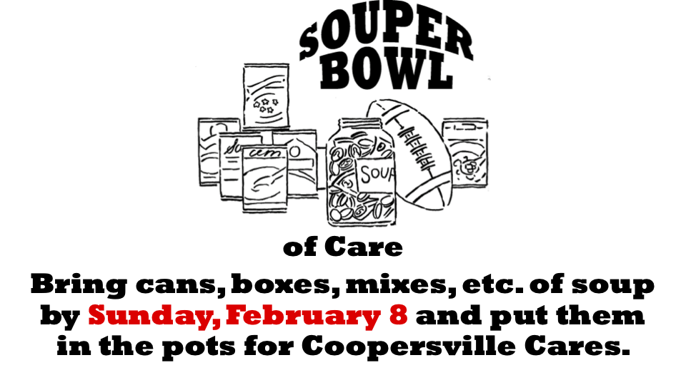 Soup drive for Coopersville Cares
