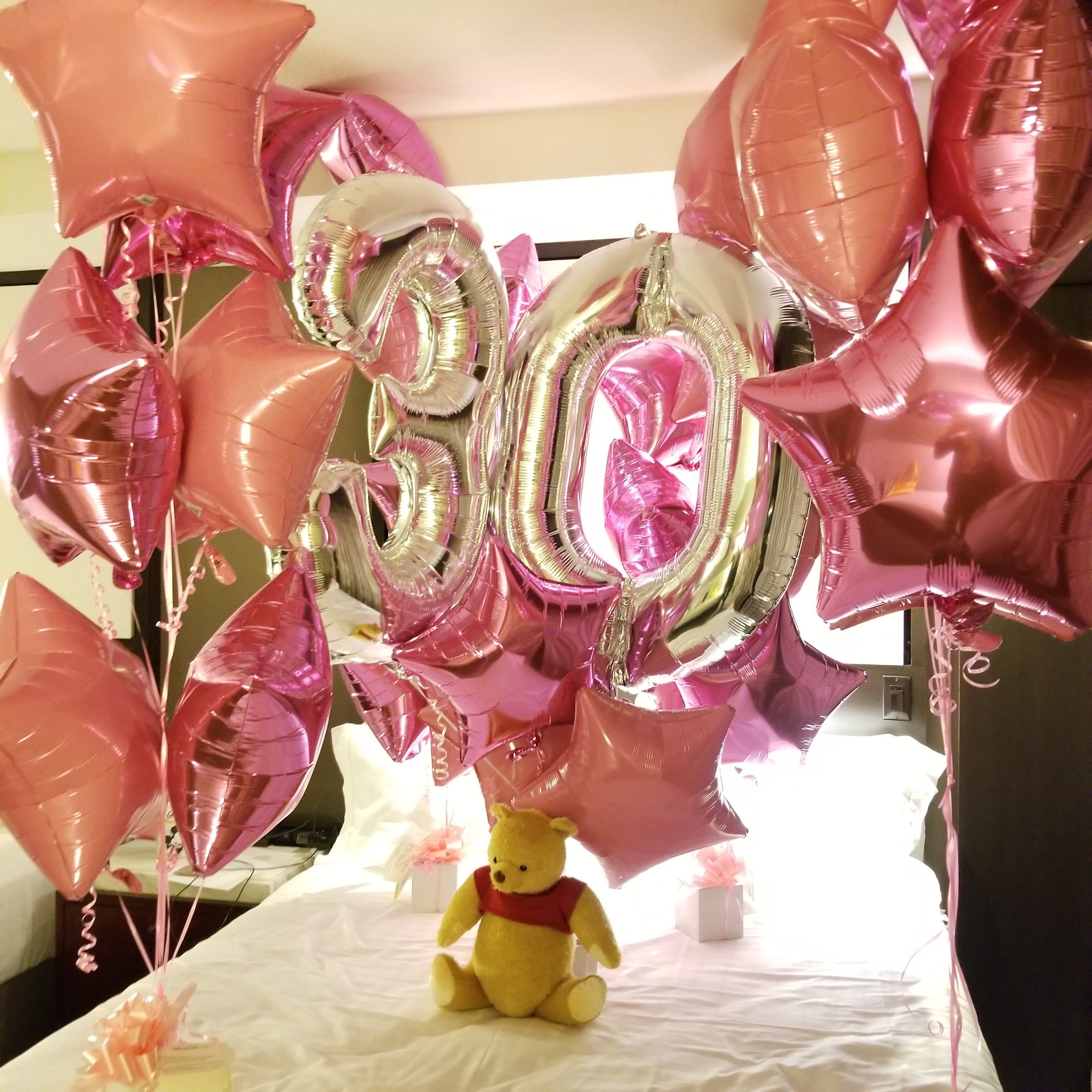 Pack ballons anniversaire minnie forever luxury