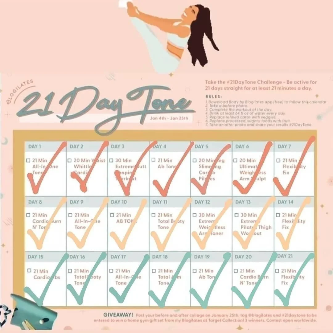 21DayTone Blogilates Challenge — RxBarbie