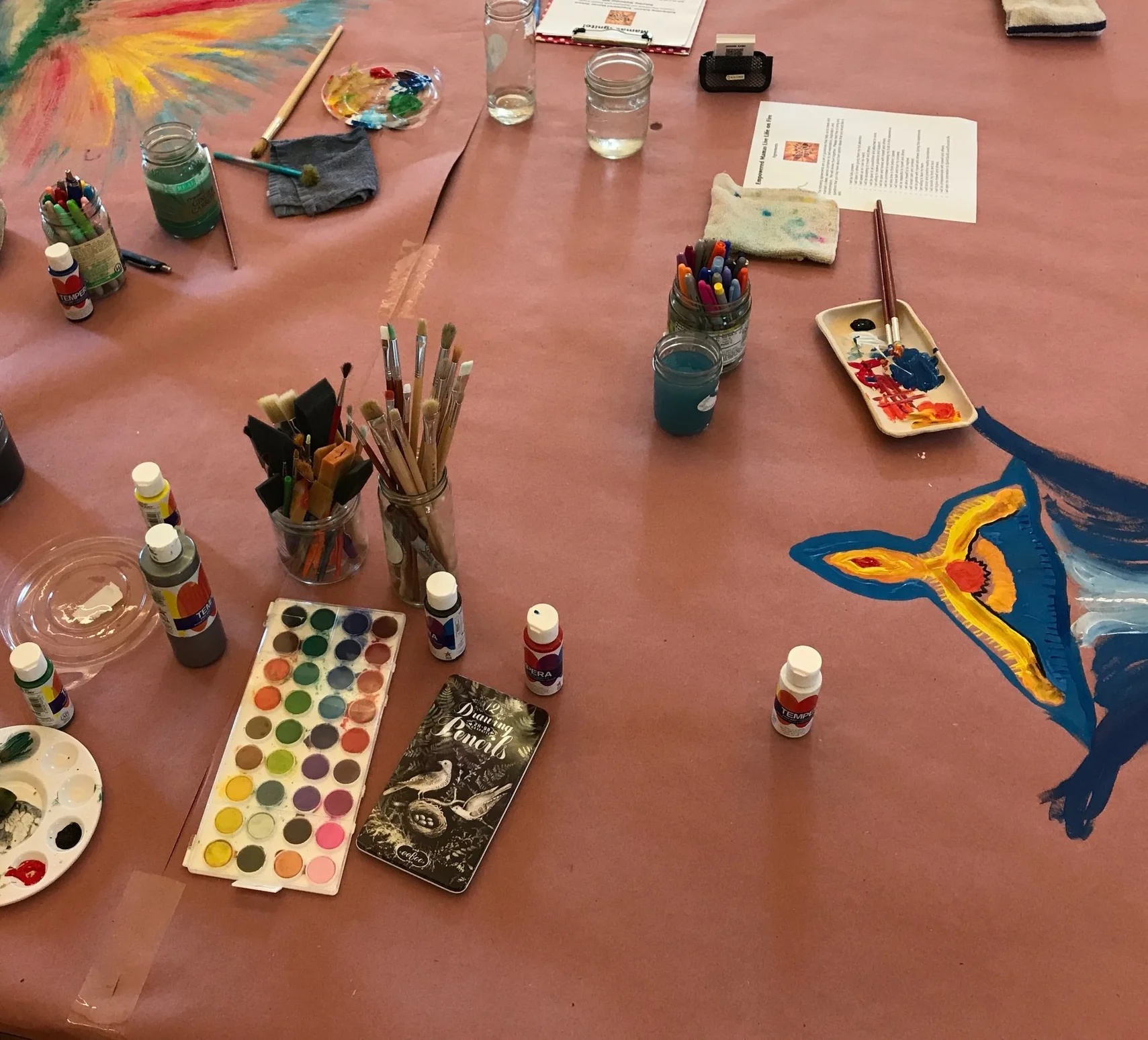 Empowered Mamas Live Life on Fire:  a creative mini-retreat