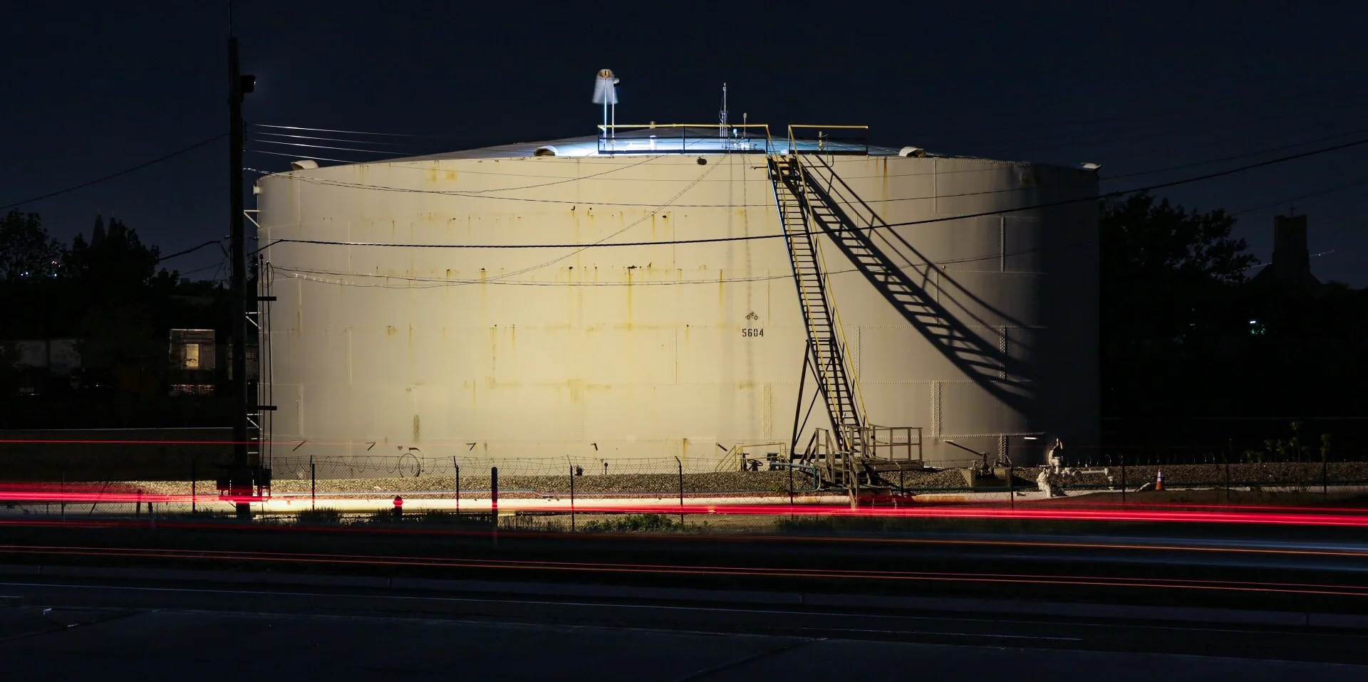 Fuel Storage Tank, Bayonne New Jersey, large format digital image, 2017