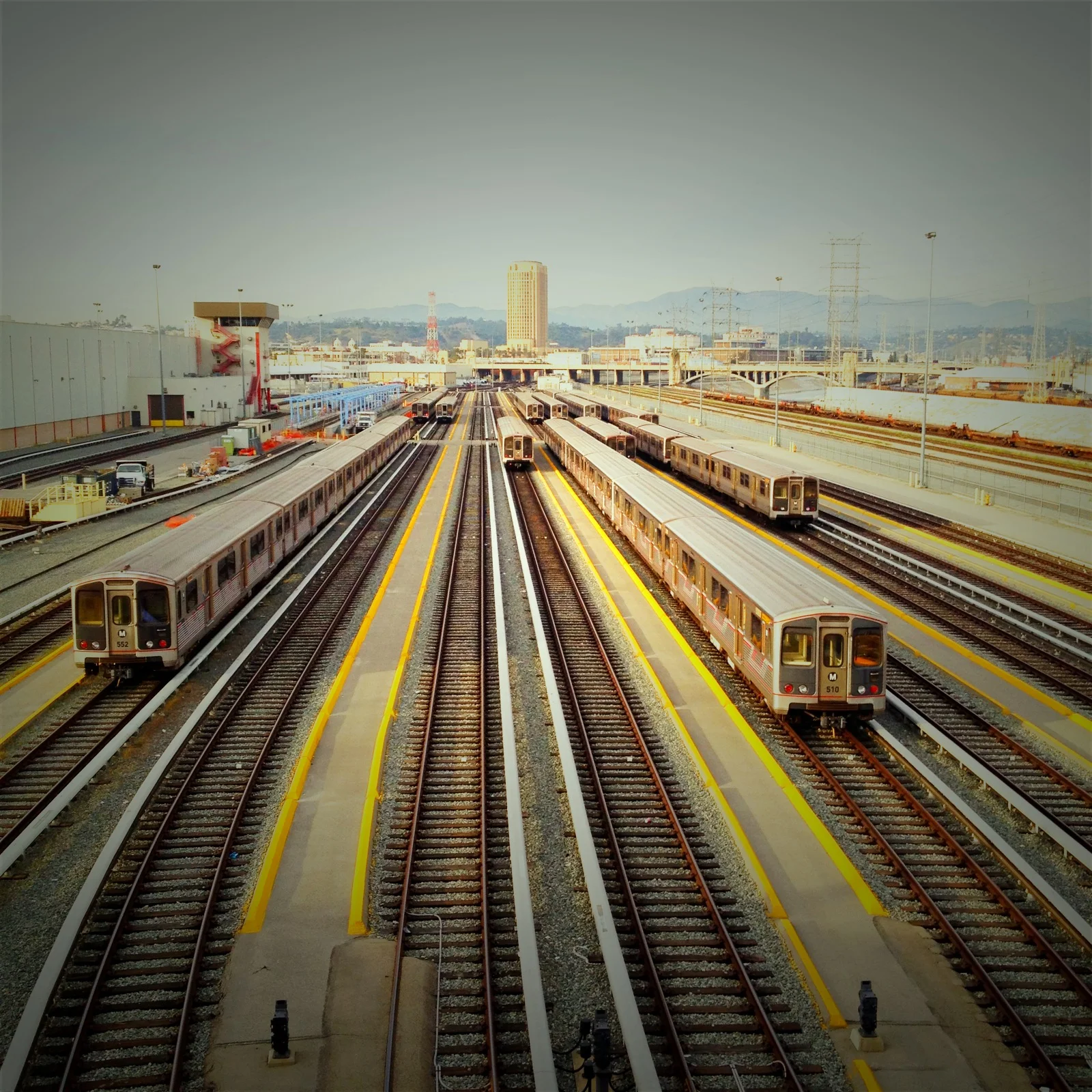 Rail Yard, Los Angeles, CA, large format digital image, 2012