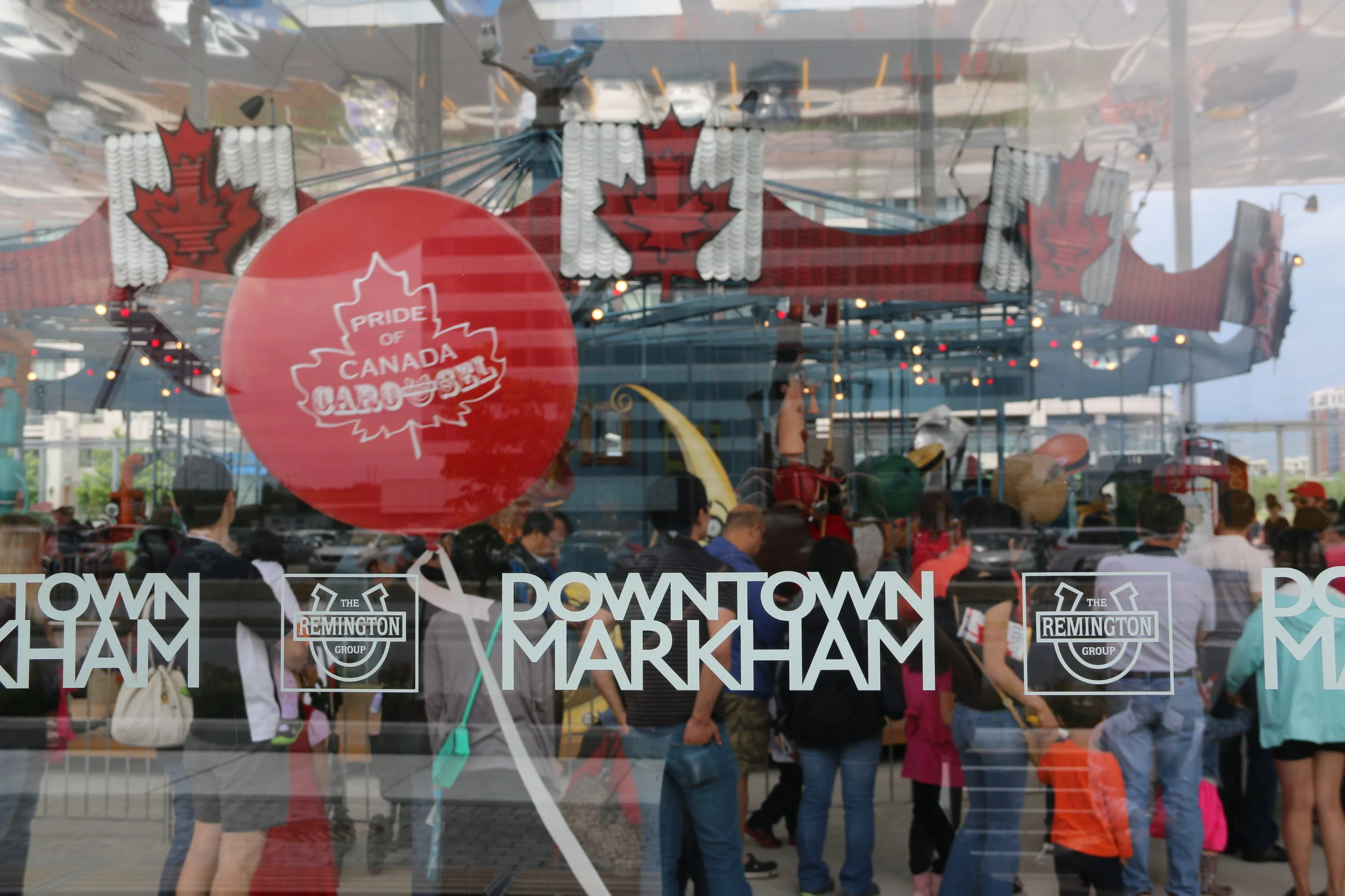 Logo design for The Pride of Canada Carousel & associated signage, Broadway Bound Fine Arts & Entertainment for The Remington Group, 2017