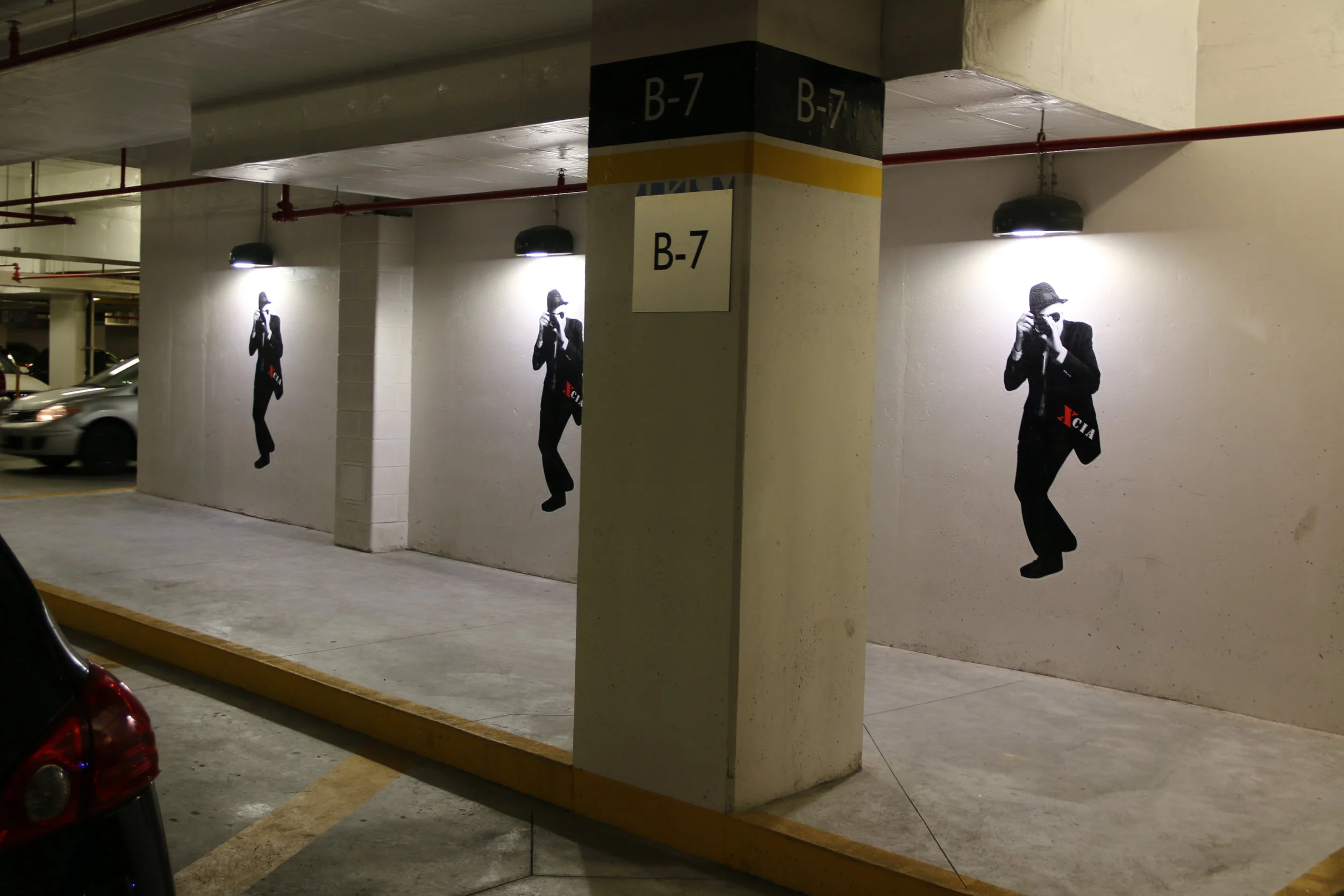 XCIA promotional signage, at the Underground Art exhibition, Markham Ontario, currently on exhibit