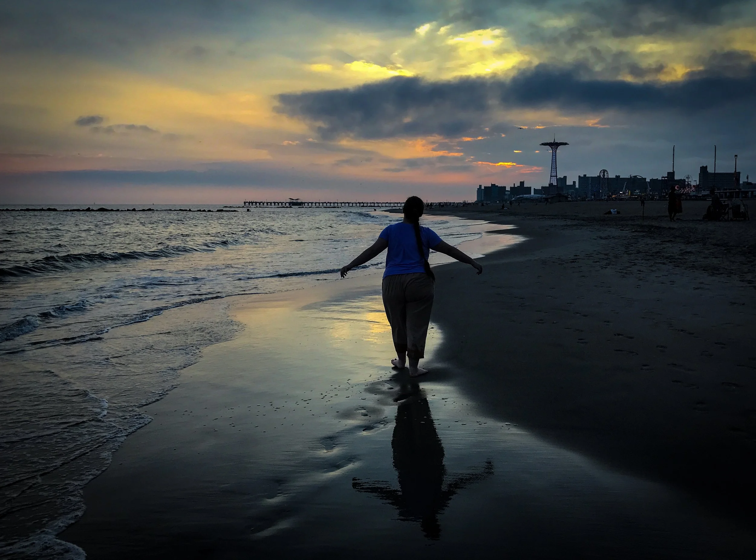 Irene at Coney Island, NYC, large format digital print, 2017