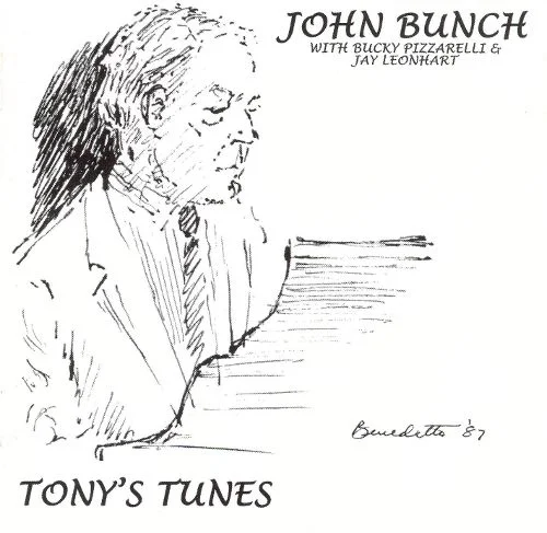 CD cover design, John Bunch, Tony’s Tunes for Chiaroscuro Recordings, 2003