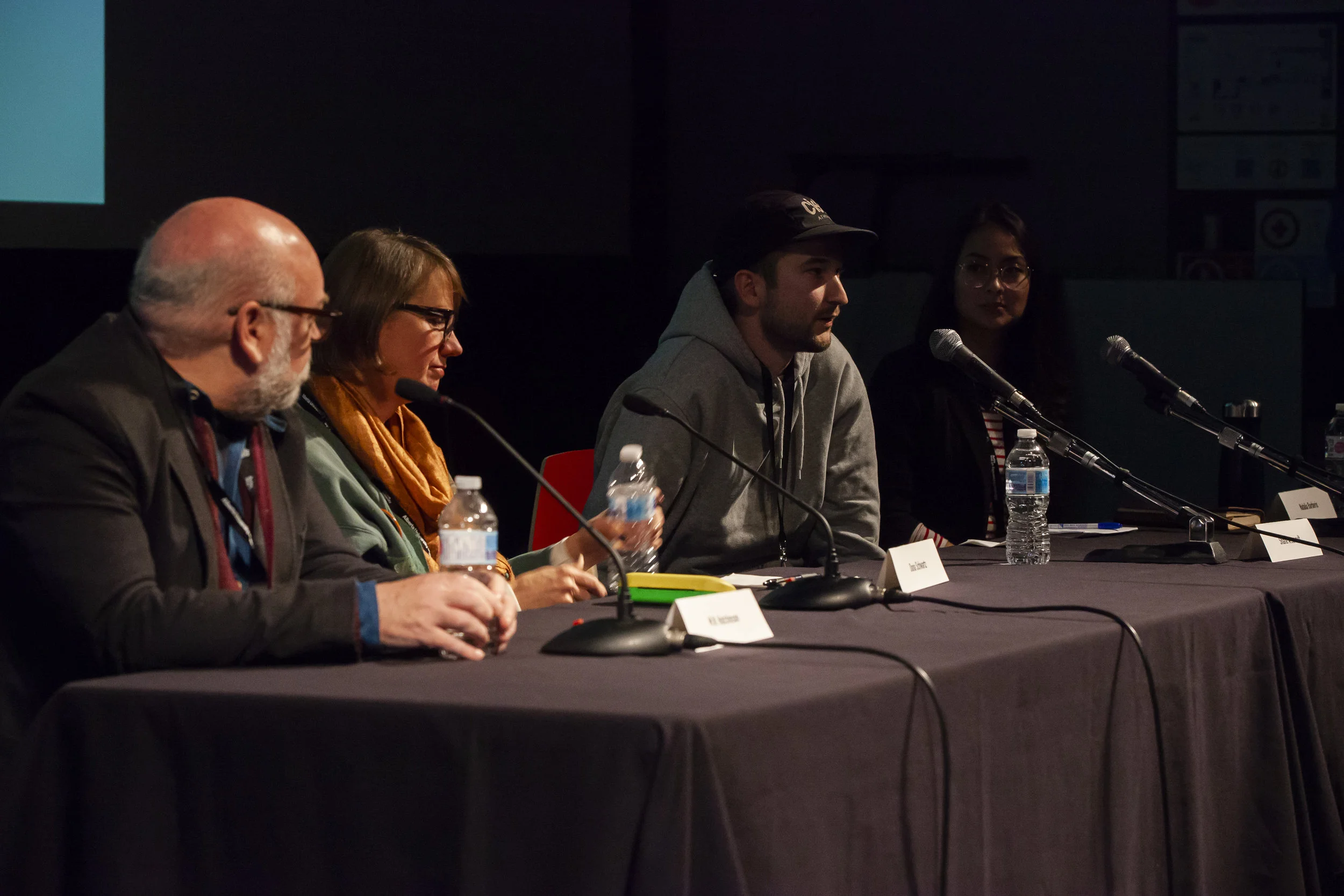 M.N Hutchinson, Dona Schwartz, Shane Arsenault & Natalia Barberis.