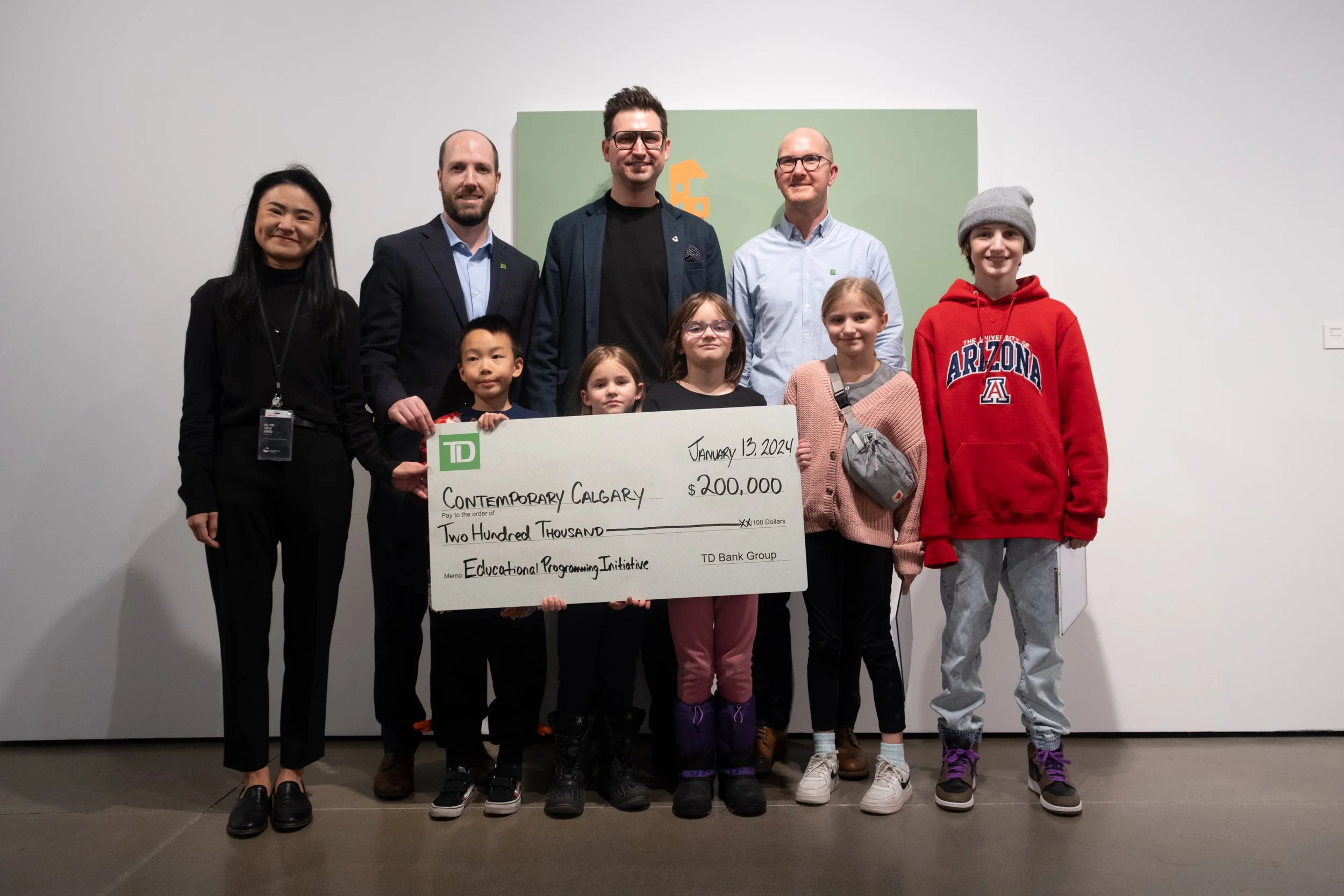 TD commits $200,000 to Contemporary Calgary for Three In-house Educational Positions, To Improve Accessibility, Remove Financial, Language and Cultural Barriers  For Over 8000 Children and Youth