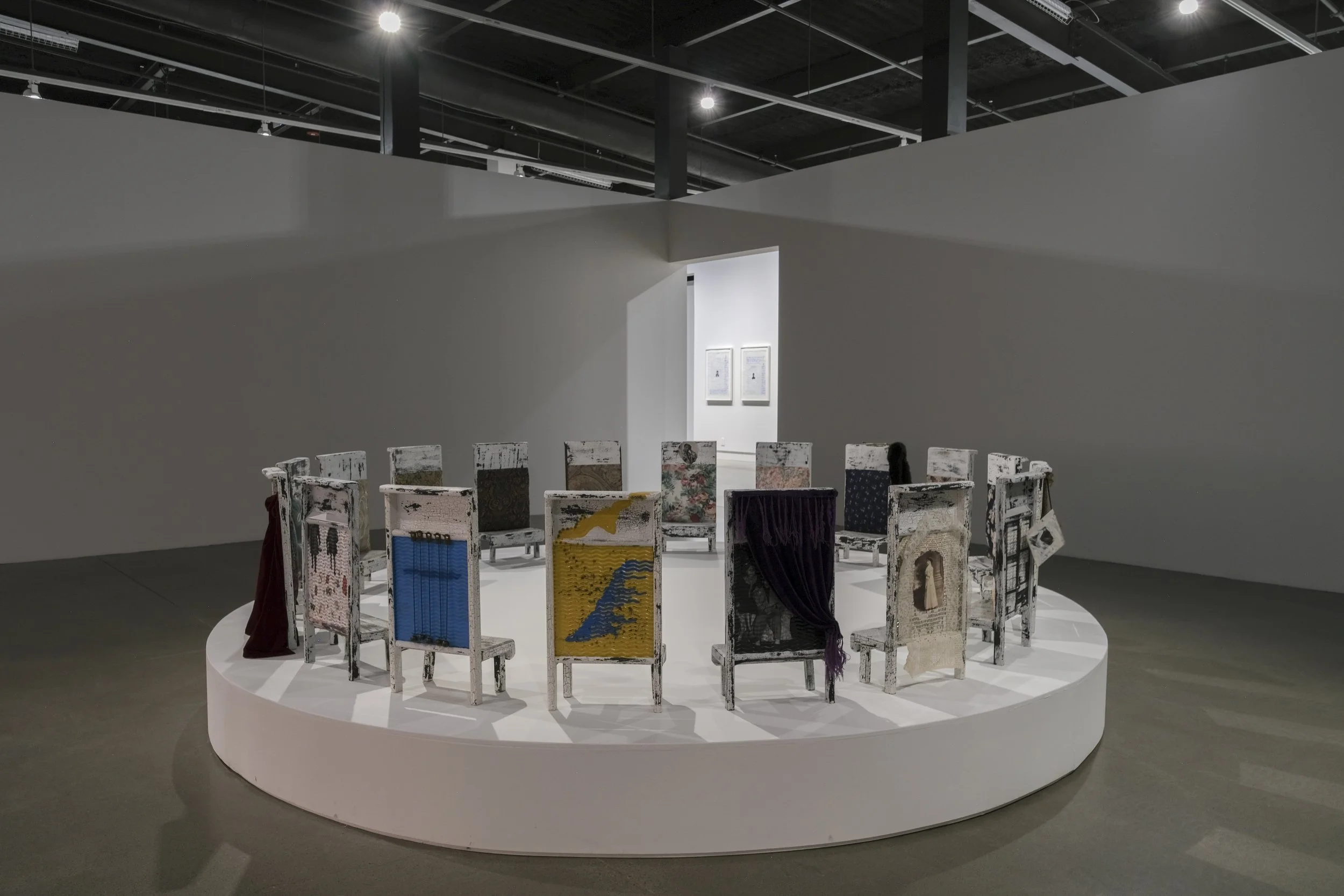 Installation view,  June Clark: Witness.  April 3—August 31, 2025, Contemporary Calgary. Photo by Victoria Cimolini.