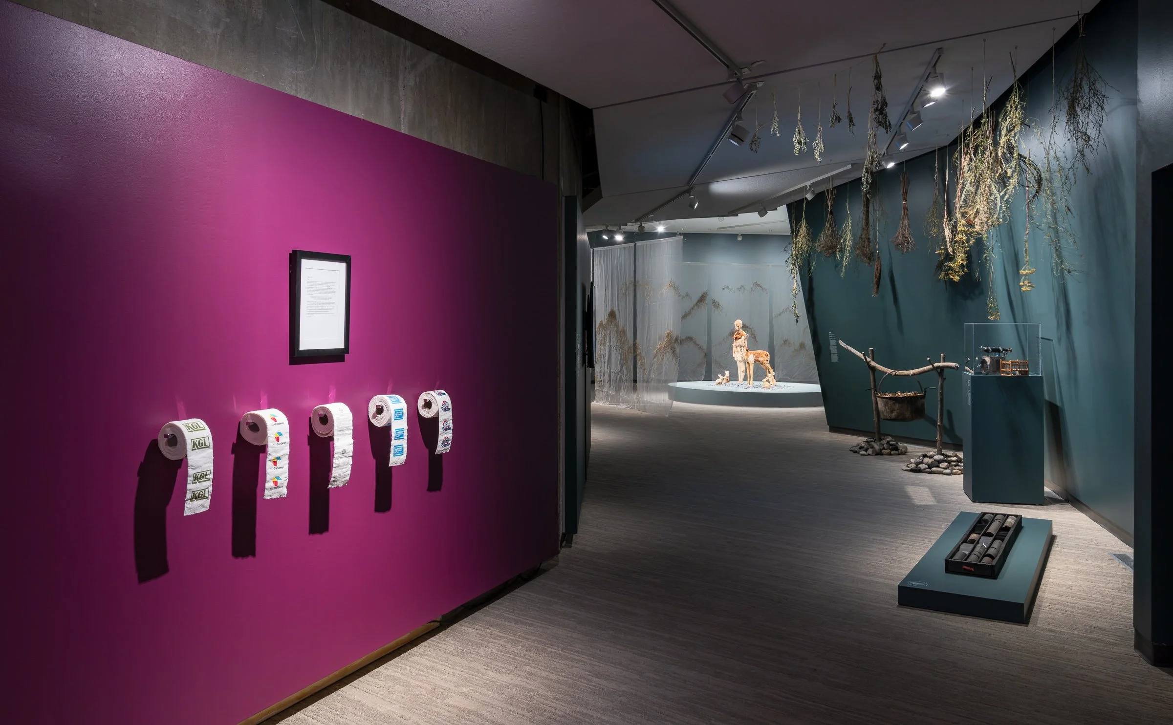  Installation view,  Entwined , December 5, 2025—March 15, 2026, Contemporary Calgary. Photo by Blaine Campbell.  