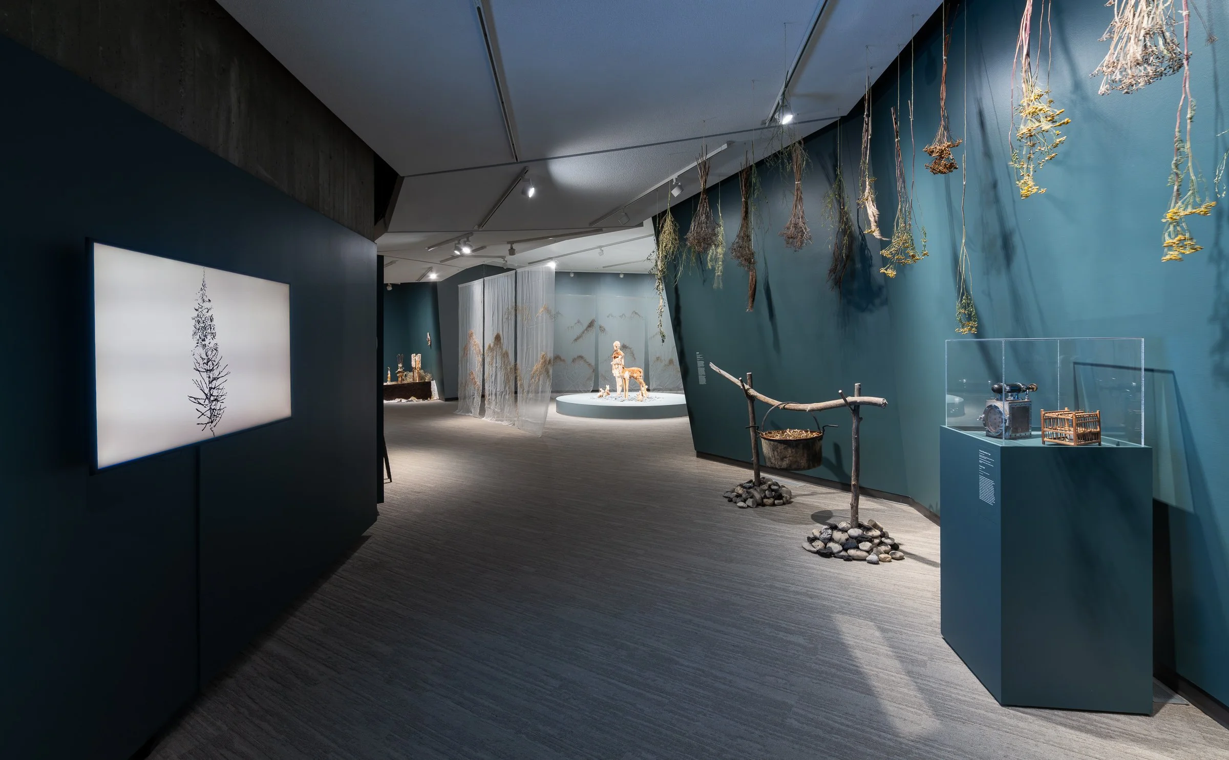  Installation view,  Entwined , December 5, 2025—March 15, 2026, Contemporary Calgary. Photo by Blaine Campbell.  