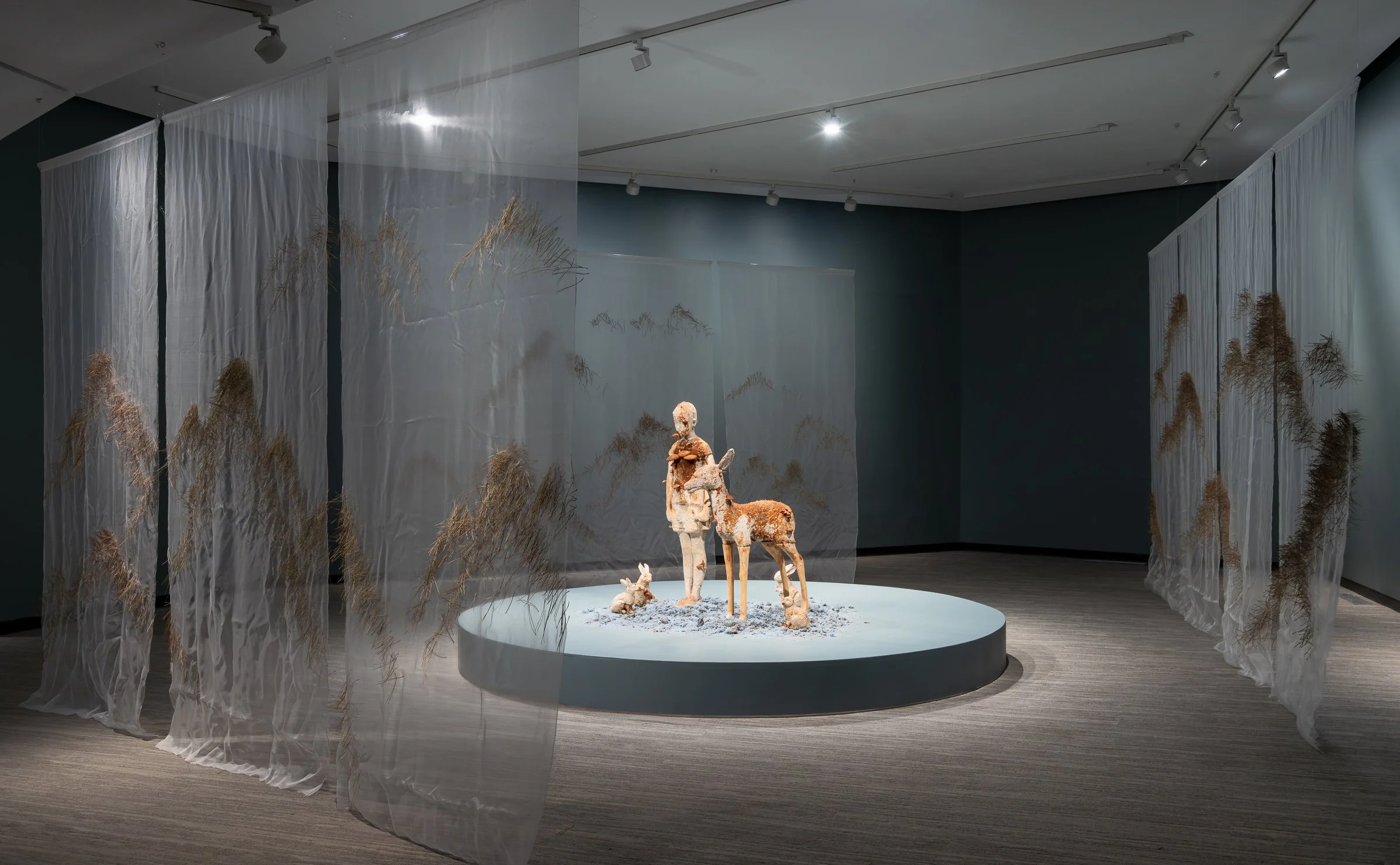  Installation view,  Entwined , December 5, 2025—March 15, 2026, Contemporary Calgary. Photo by Blaine Campbell.  