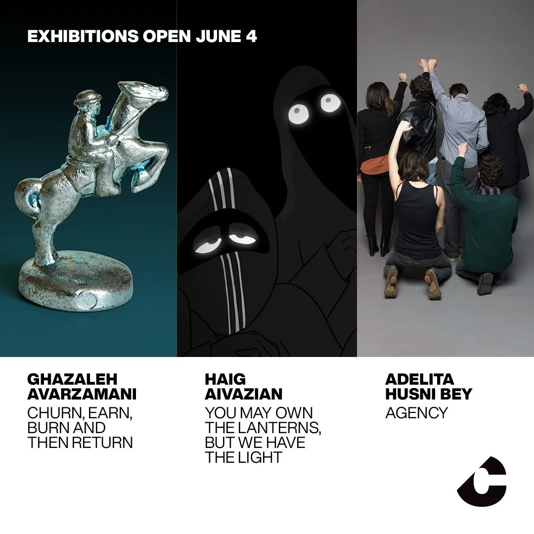Exhibition Opening | Ghazaleh Avarzamani, Adelita Husni Bey + Haig Aivazia