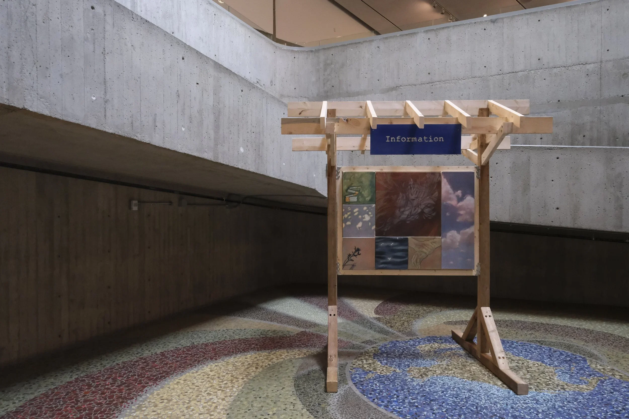  Installation view,  Lauren Crazybull: Wish you were here . February 20—November 2, 2025, Contemporary Calgary. Cover photo by Victoria Cimolini. 