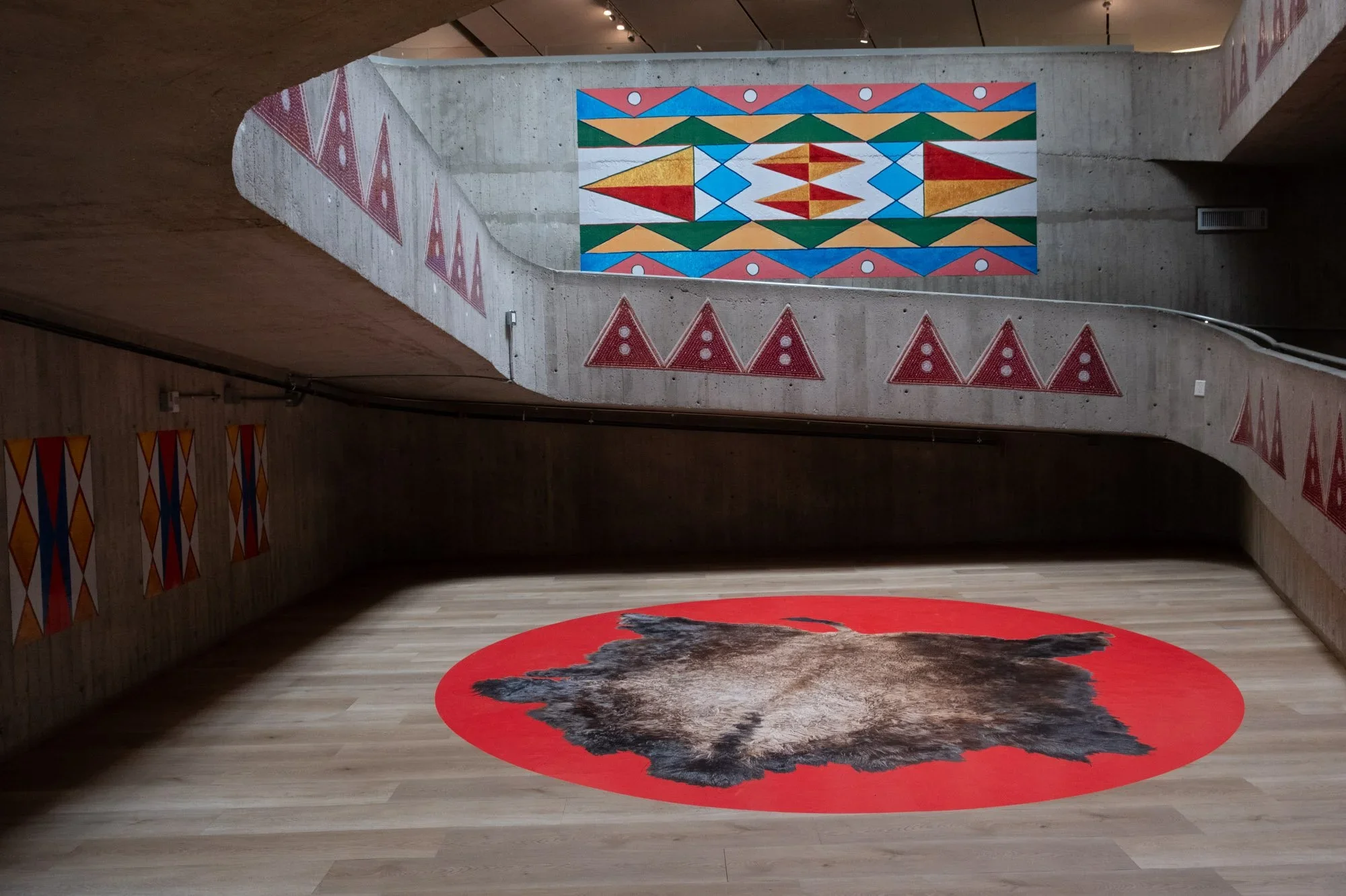  Installation view,  Star Crop Eared Wolf: Niitoyis.  June 2023 - April 2024, Contemporary Calgary. Photos by Victoria Cimolini. 