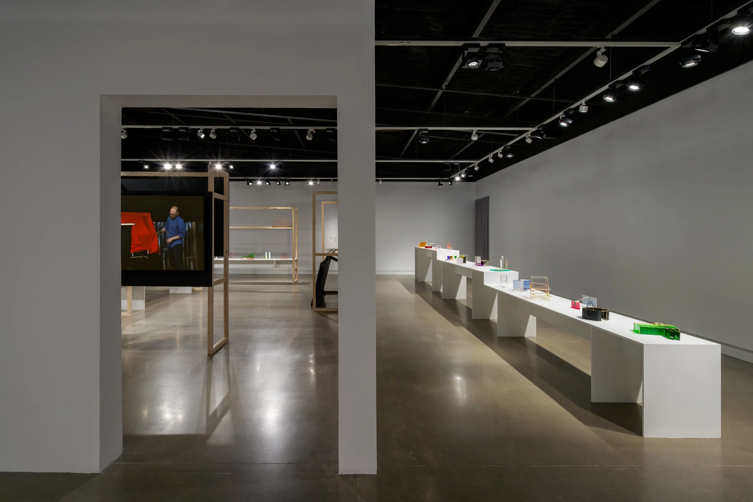  Installation view, Richard Ibghy &amp; Marilou Lemmens:  Stacking Crates to Reach a Banana , March 27—August 16, 2026, Contemporary Calgary. Photo by Blaine Campbell.  