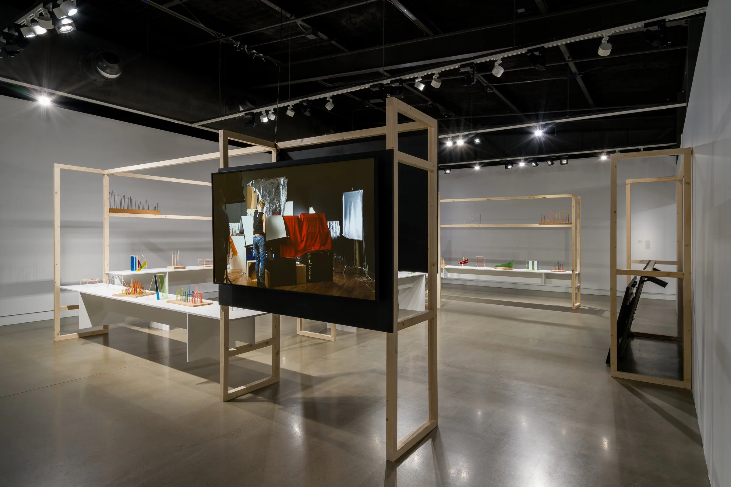  Installation view, Richard Ibghy &amp; Marilou Lemmens:  Stacking Crates to Reach a Banana , March 27—August 16, 2026, Contemporary Calgary. Photo by Blaine Campbell.  