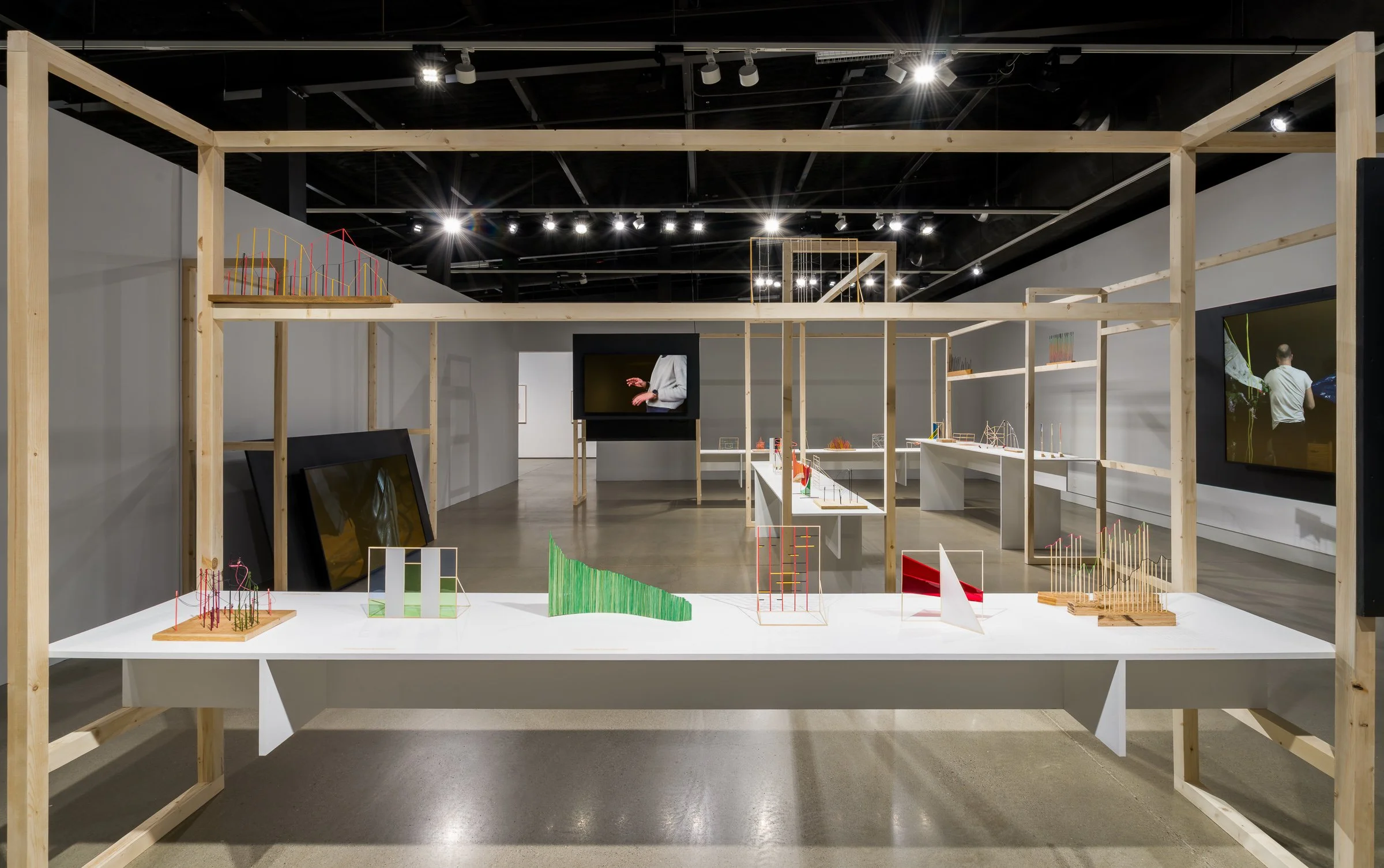  Installation view, Richard Ibghy &amp; Marilou Lemmens:  Stacking Crates to Reach a Banana , March 27—August 16, 2026, Contemporary Calgary. Photo by Blaine Campbell.  