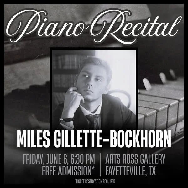 Piano Recital by Miles Gillette-Bockhorn