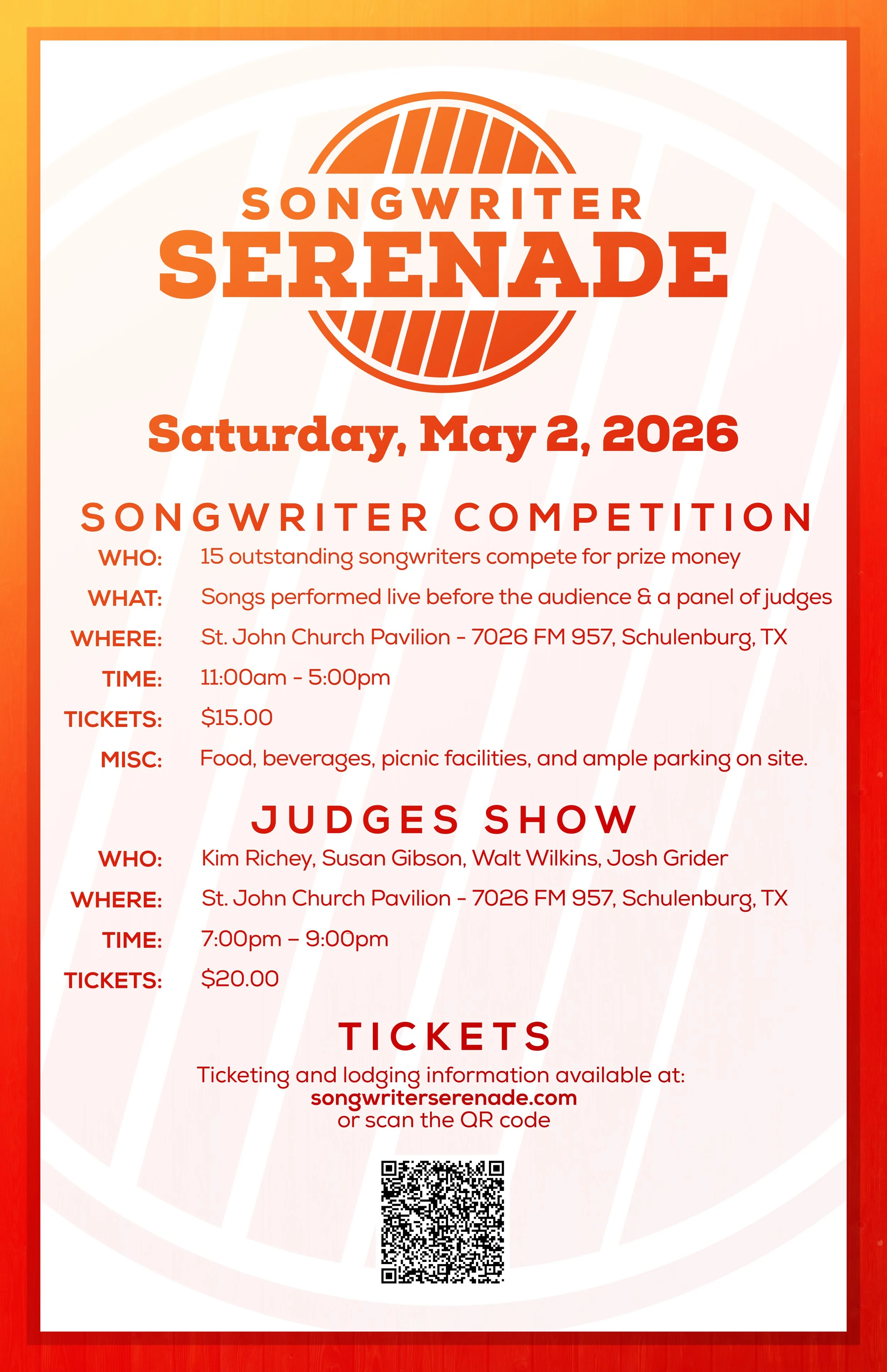 Songwriter Serenade Competition