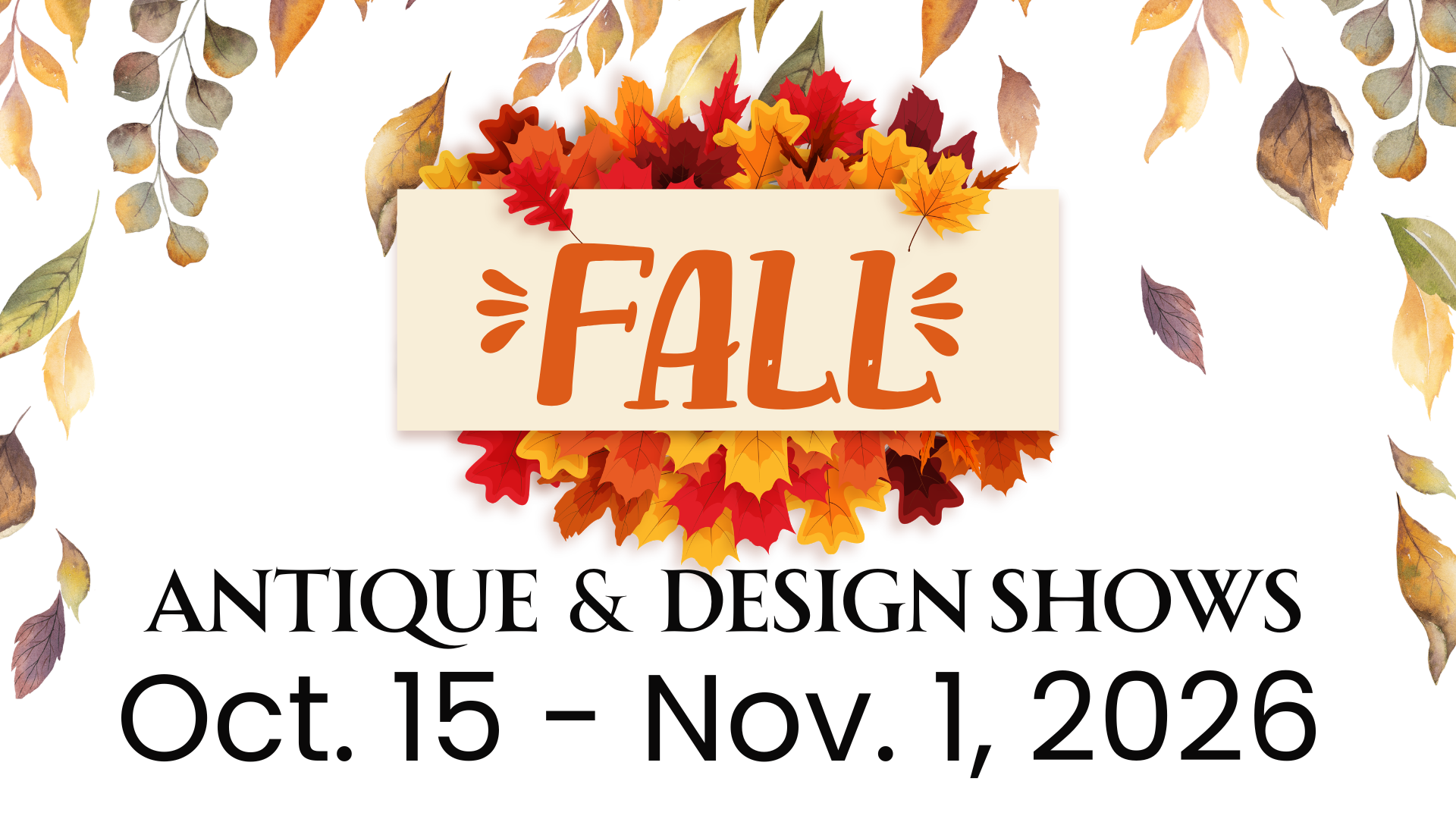 Fall Antique &amp; Design Shows