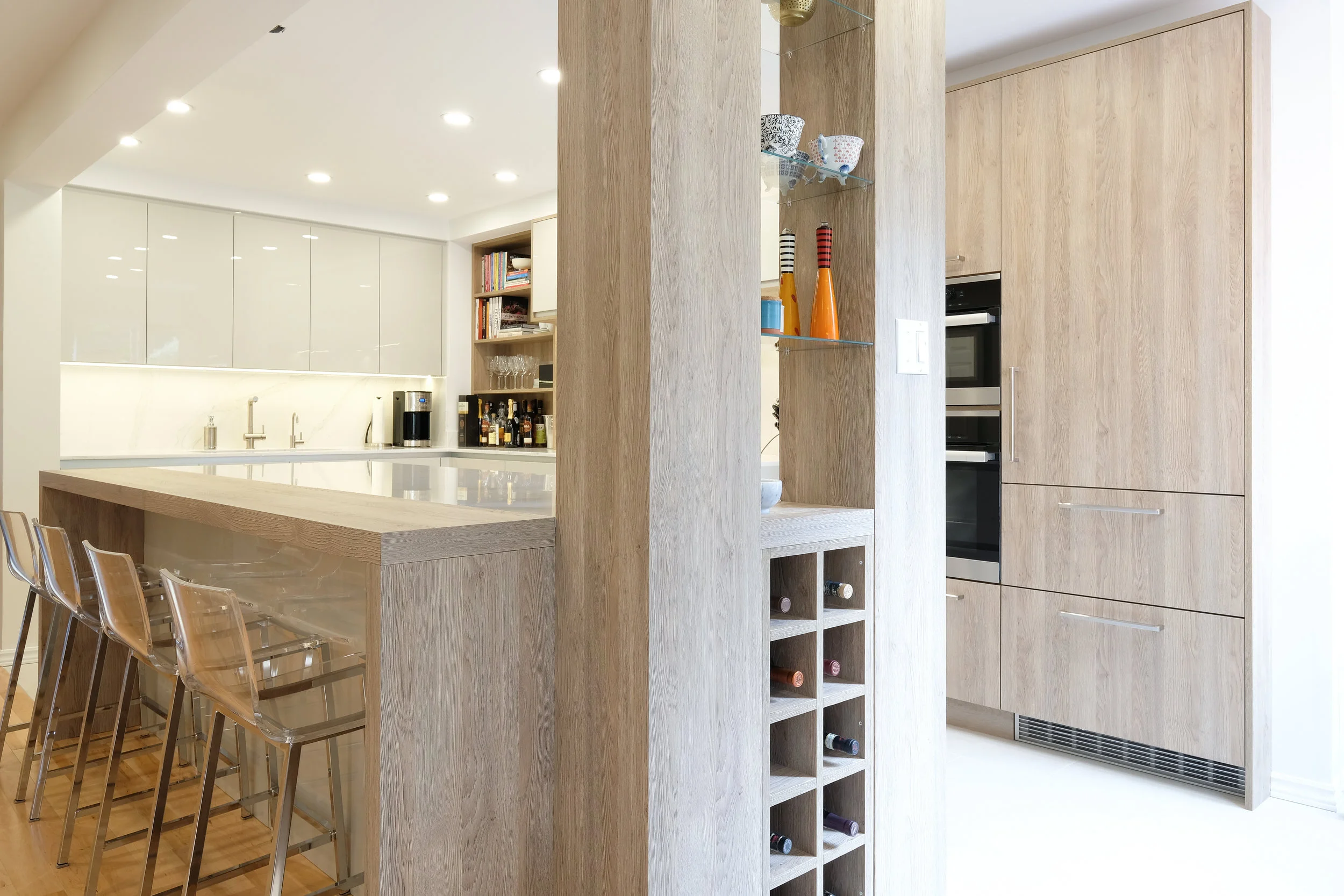 Beechwood Kitchen Built in Wine Rack.jpg