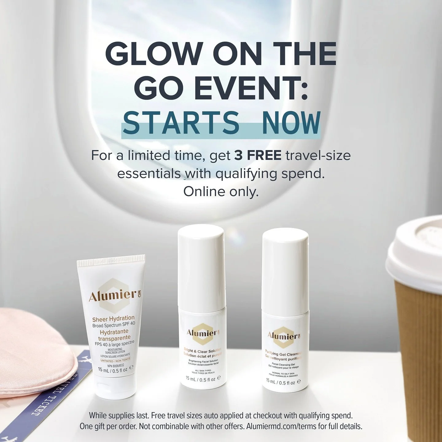 ONLINE ONLY - limited time offer
Spend $200 on the AlumierMD portal and receive 3 travel size items. 
Link the link in our bio to access the online AlumierMD portal. #alumiermd #skincare