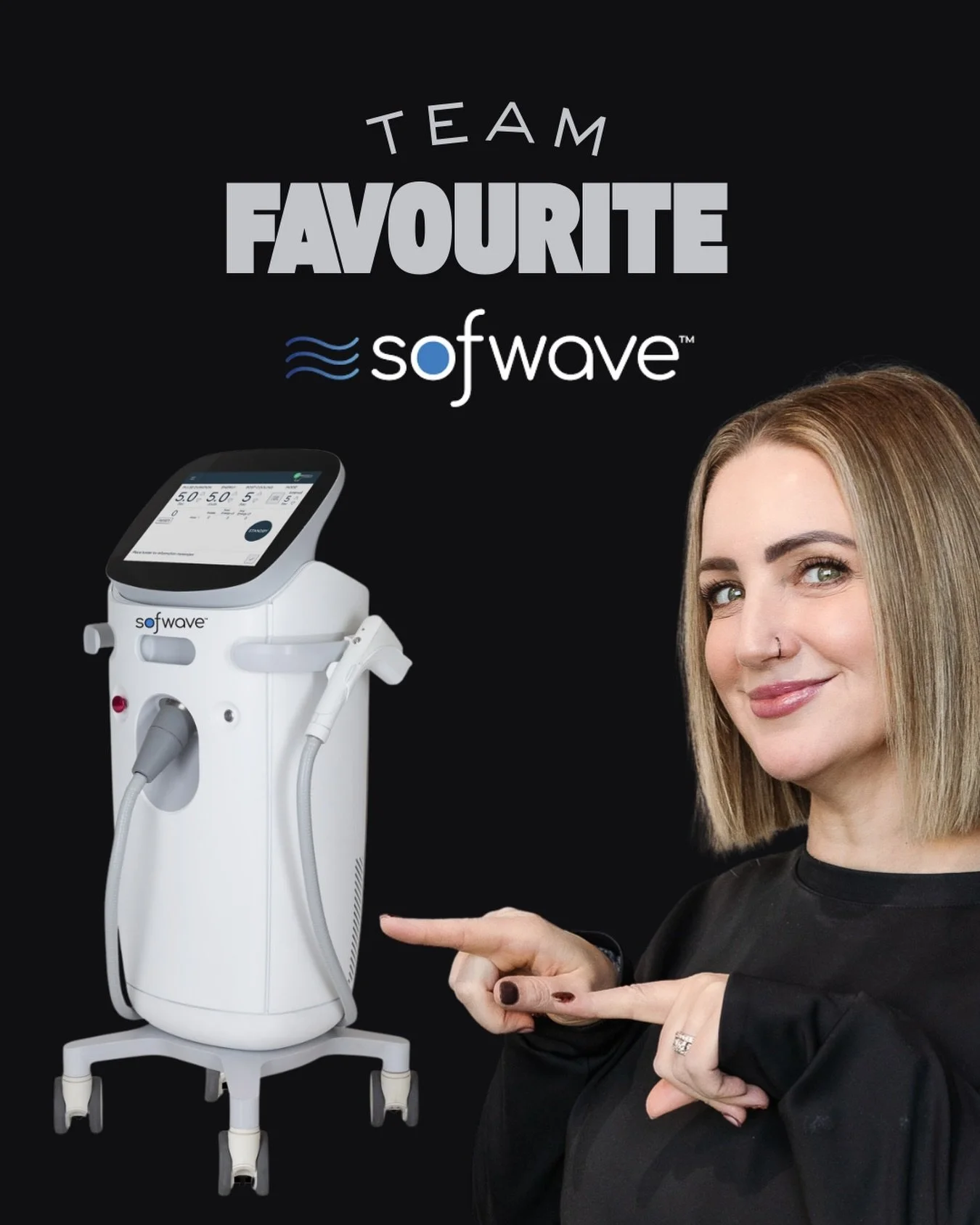 ✨ Say goodbye to sagging skin with Sofwave! 
This innovative treatment uses ultrasound technology to stimulate collagen production, helping to lift and tighten areas like your face, neck, and around the eyes. 🌟 

🔍 What to expect? During the treatm