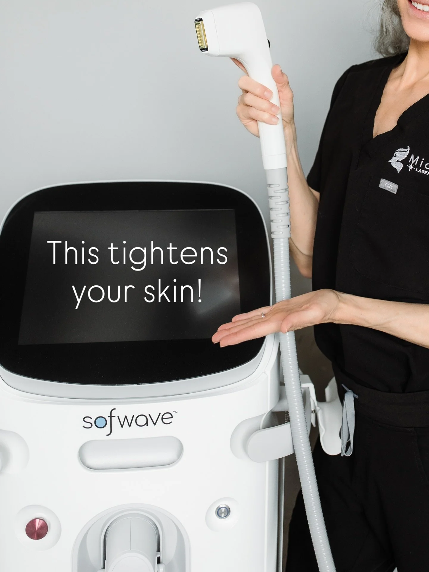 Is your skin starting to feel like it's losing its grip? Sagging skin can be a telltale sign of aging. Fortunately, our Sofwave ultrasound skin tightening device is here to help. This noninvasive treatment boosts collagen production, giving your skin