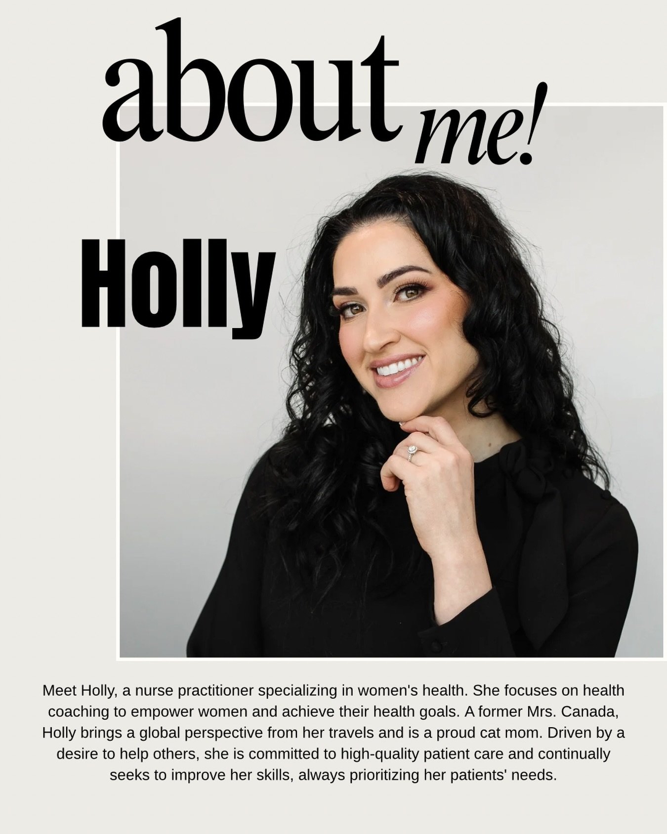 Meet Holly, a nurse practitioner specializing in cosmetic injectables at MidWest. She focuses on health coaching to empower women and achieve their health goals. A former Mrs. Canada, Holly brings a global perspective from her travels and is a proud 