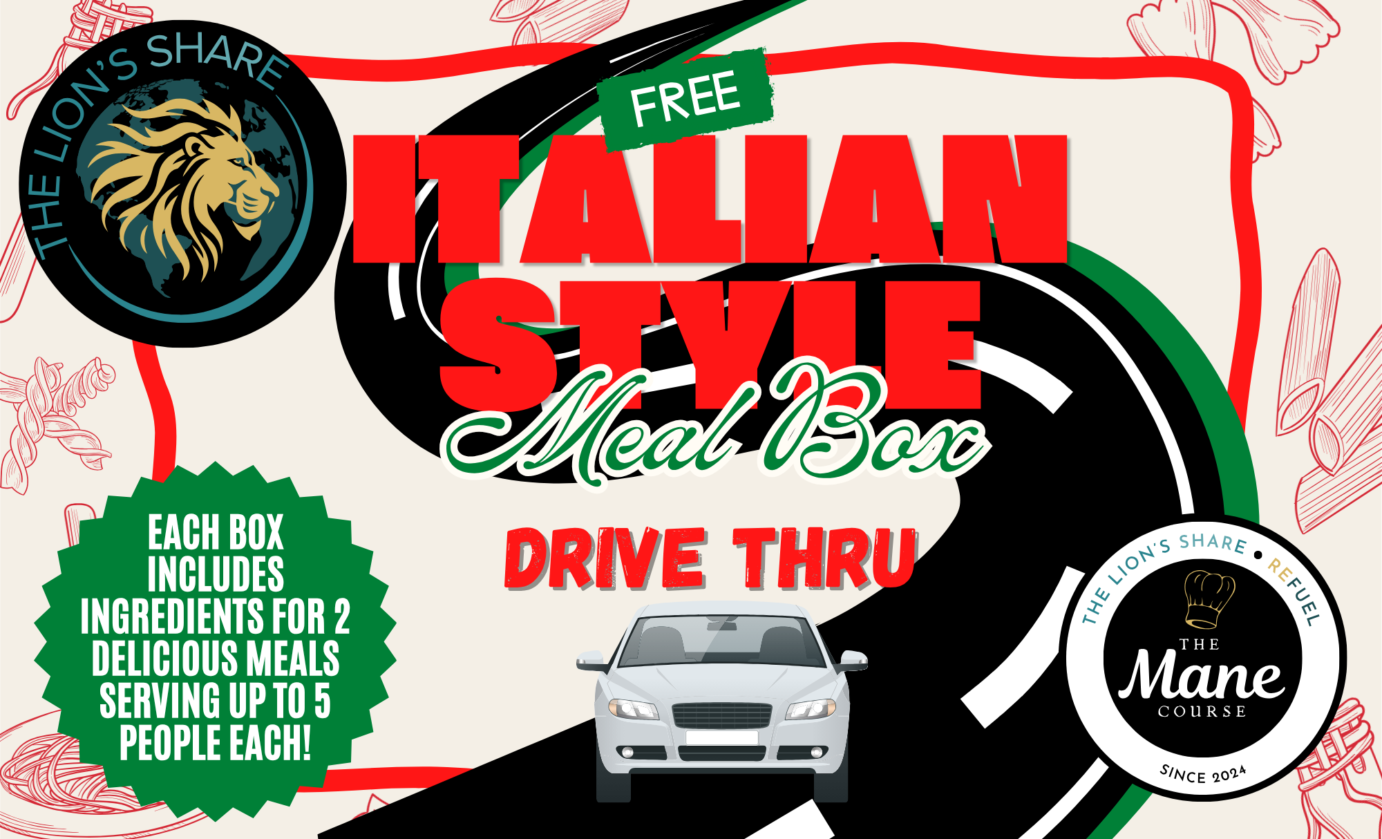 Mane Course The Mane Course - Italian Style Meal Box Giveaway — The Lion's Share