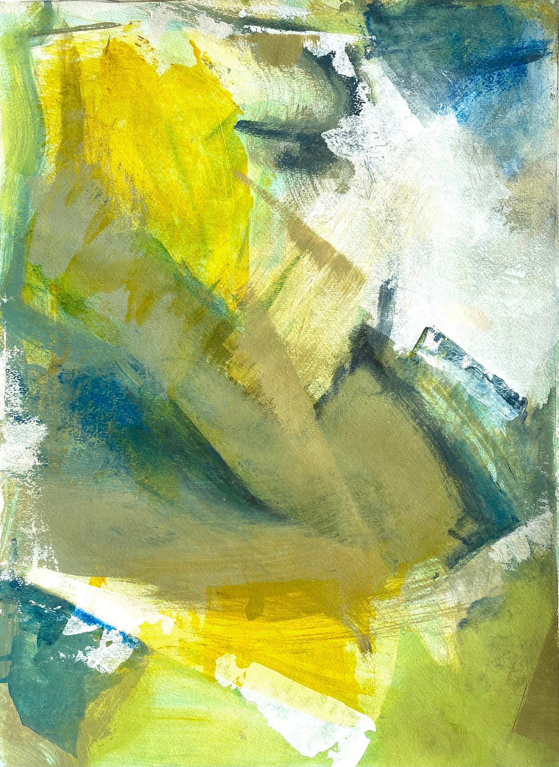  Acrylic and Oil on paper. 24x18 inches 