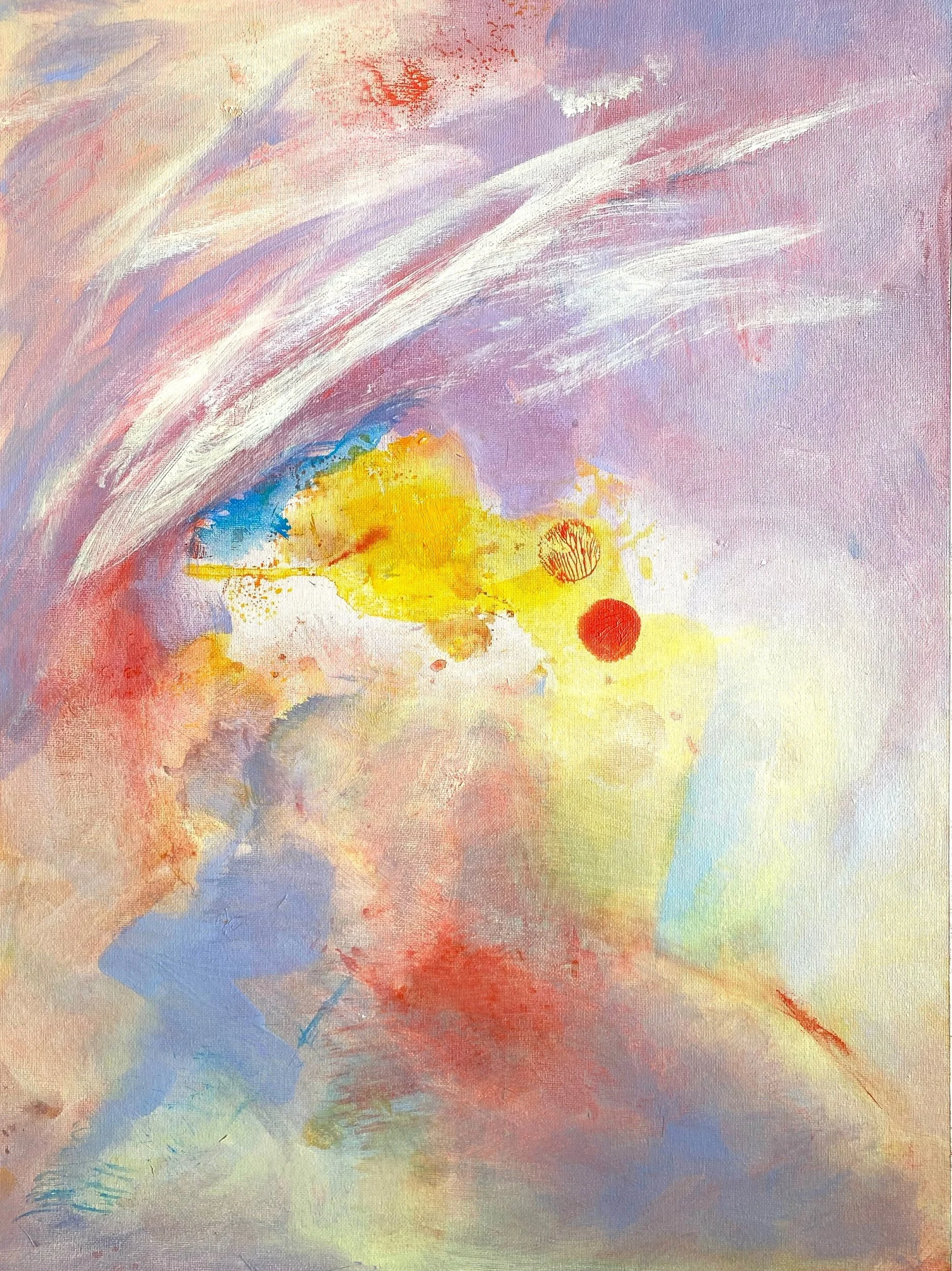  Acrylic and Oil on paper. 24x18 inches 